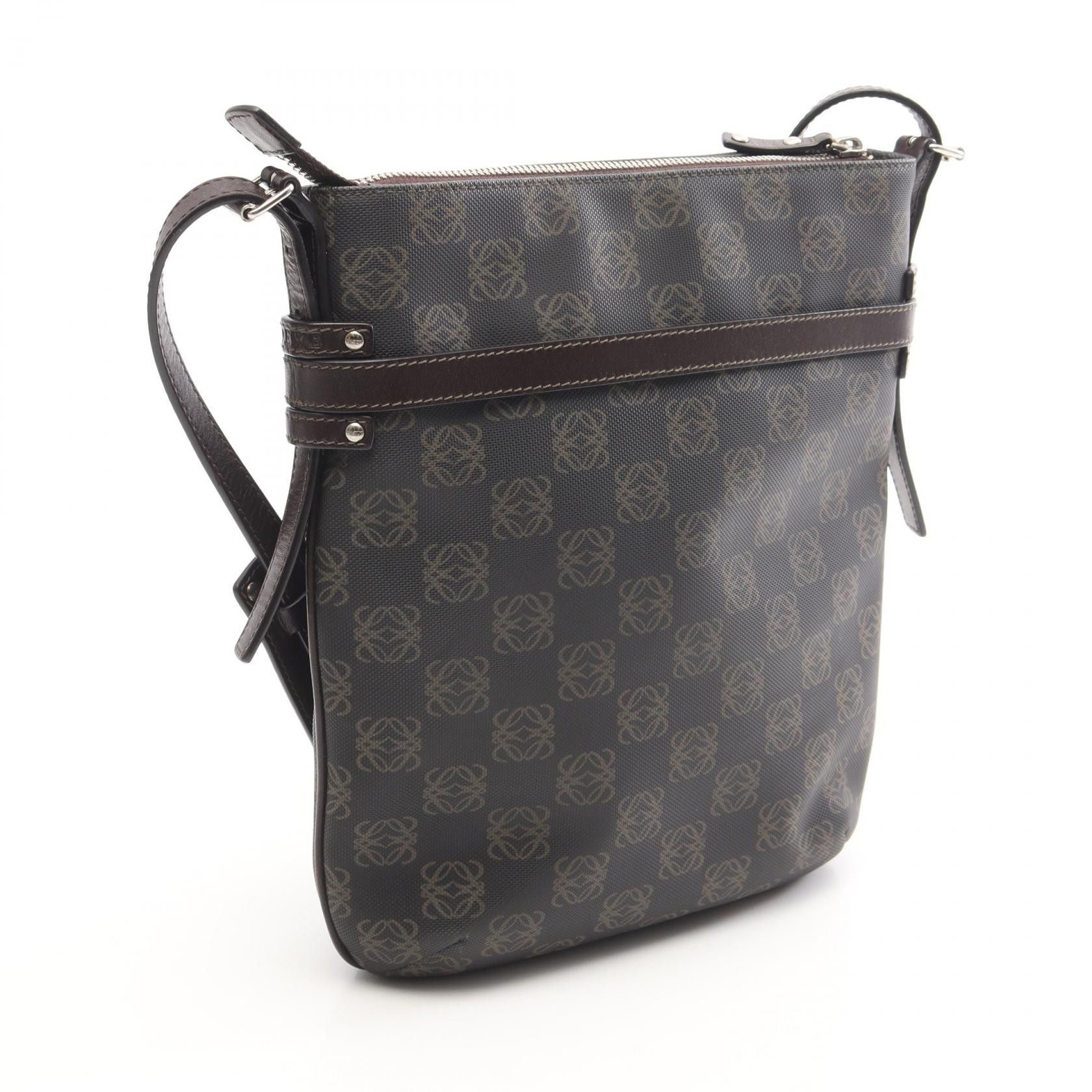 Loewe Loewe Loewe Anagram Coated Canvas Leather Shoulder Bag Plastic / Synthetic Shoulder Bag DUTY FREE for USA Size ONE SIZE - 2 Thumbnail