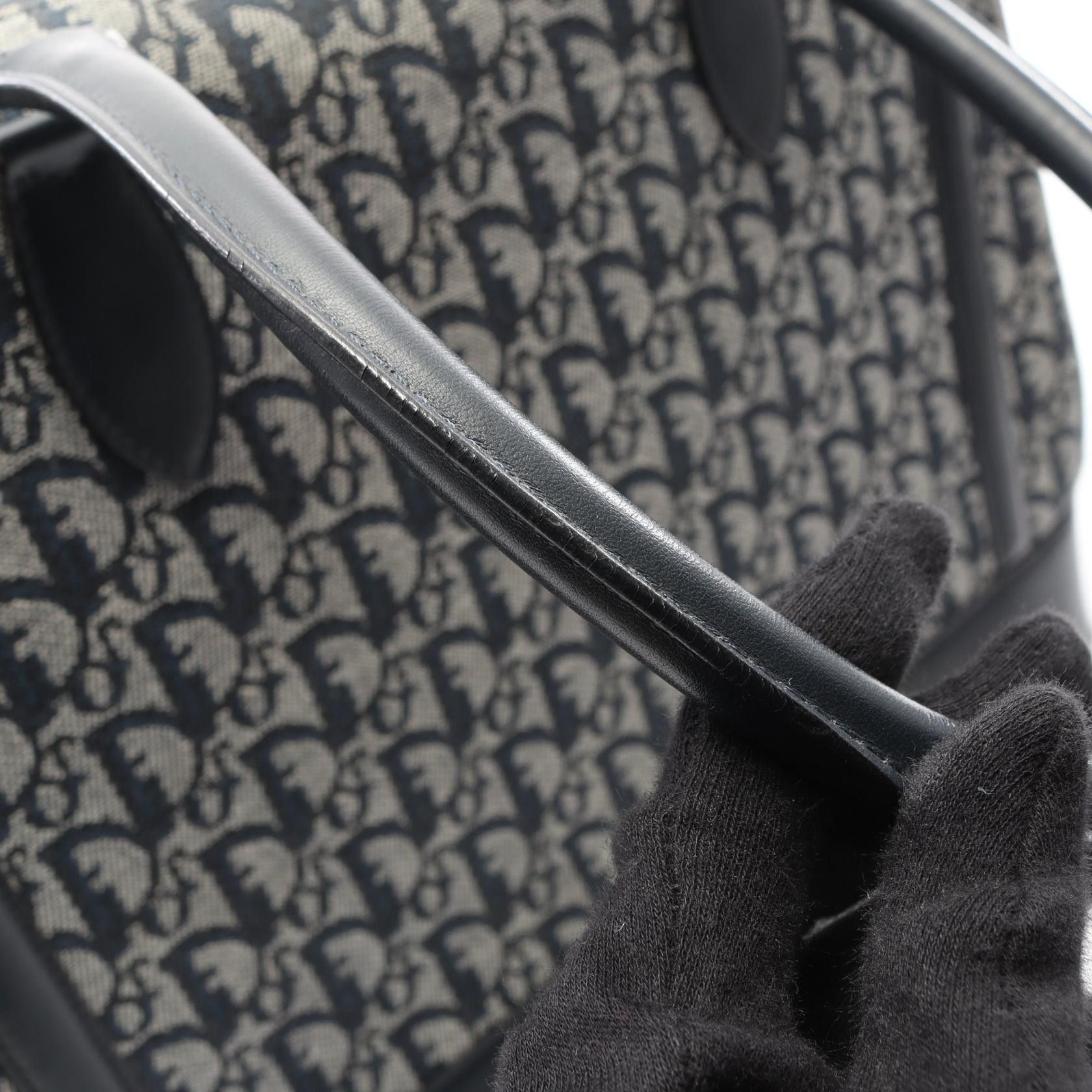 Dior Dior Dior Trotter Canvas Leather Handbag Textile Handbag DUTY FREE for USA Size ONE SIZE - 7 Thumbnail