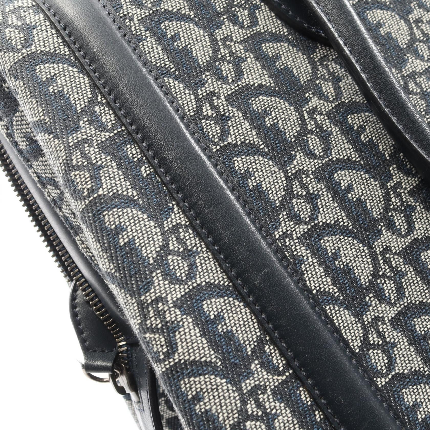Dior Dior Dior Trotter Canvas Leather Handbag Textile Handbag DUTY FREE for USA Size ONE SIZE - 8 Thumbnail