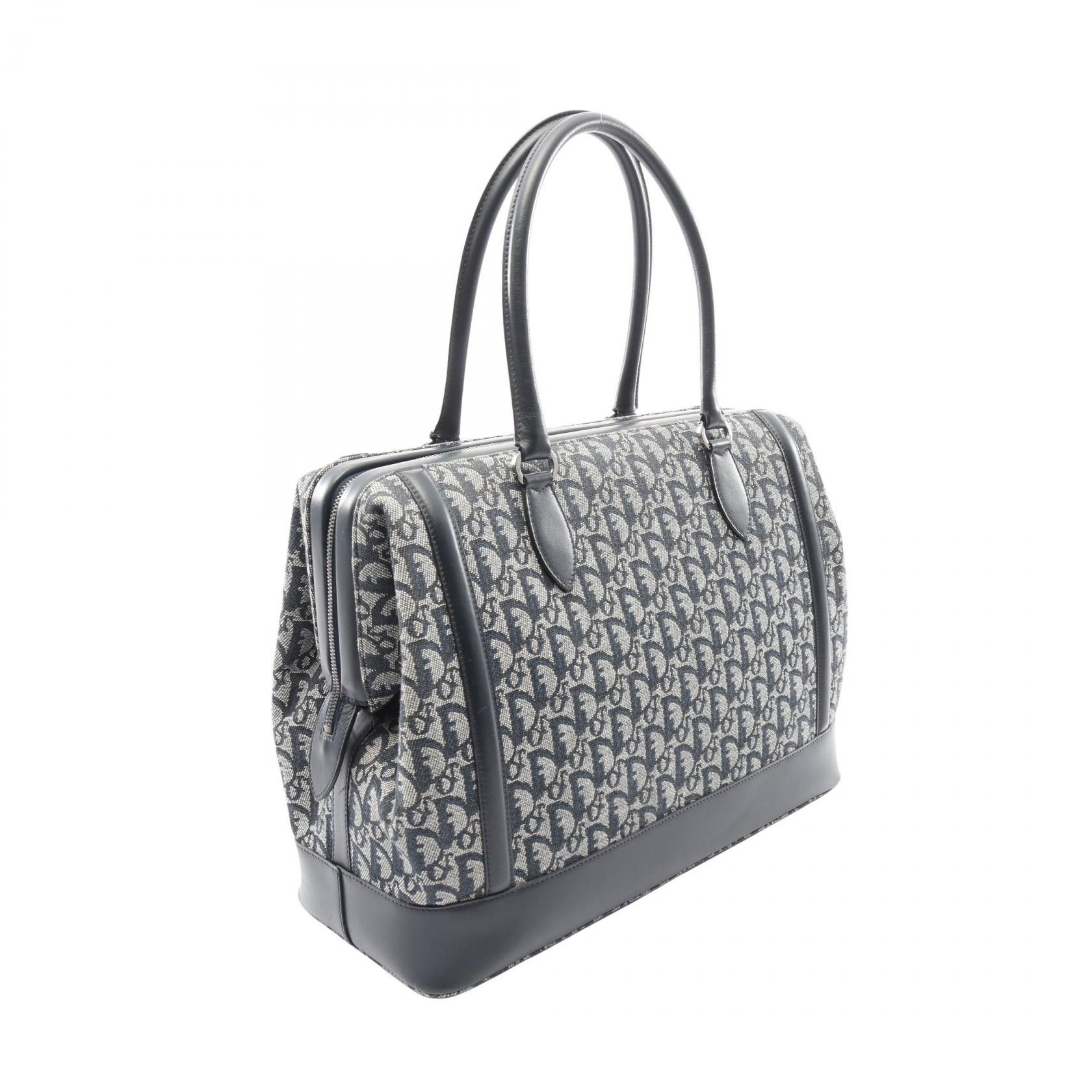 Dior Dior Dior Trotter Canvas Leather Handbag Textile Handbag DUTY FREE for USA Size ONE SIZE - 2 Thumbnail
