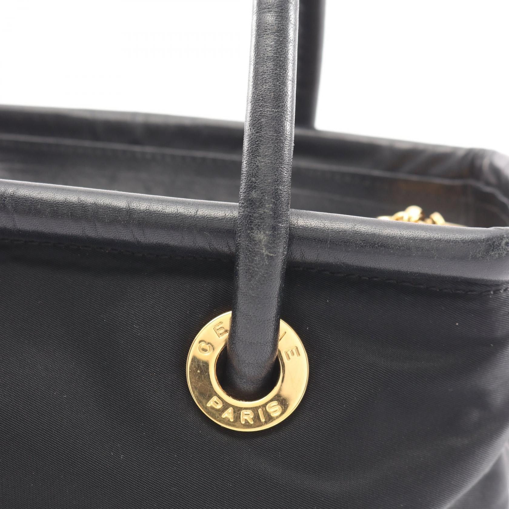 Celine Celine CELINE Nylon Leather Handbag Leather Handbag DUTY FREE for USA Size ONE SIZE - 8 Thumbnail