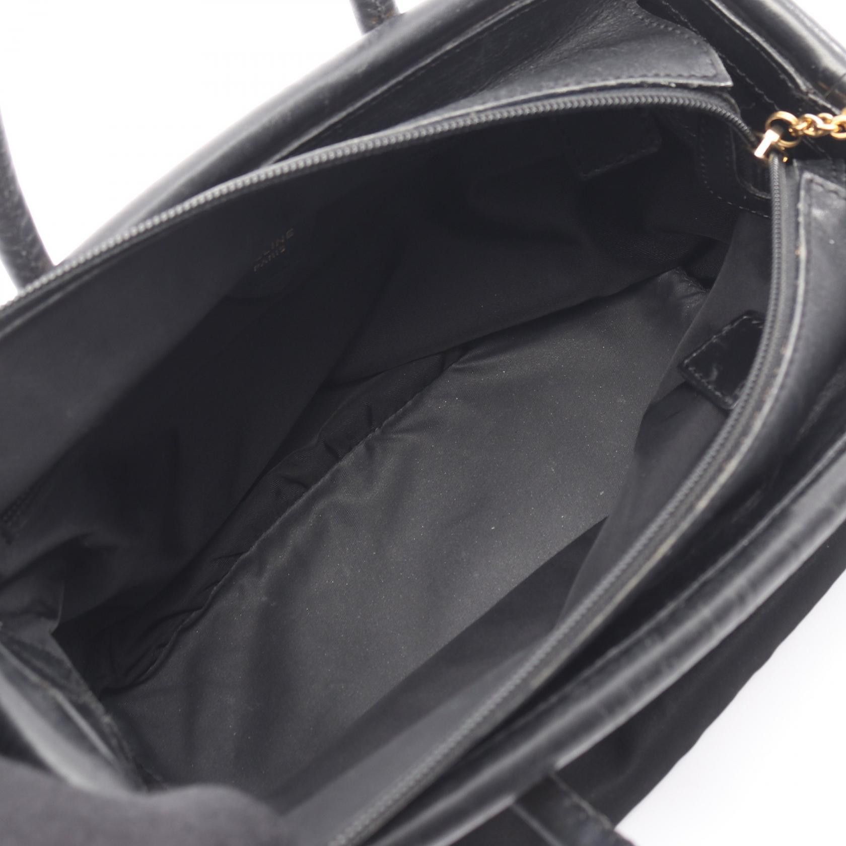 Celine Celine CELINE Nylon Leather Handbag Leather Handbag DUTY FREE for USA Size ONE SIZE - 3 Thumbnail