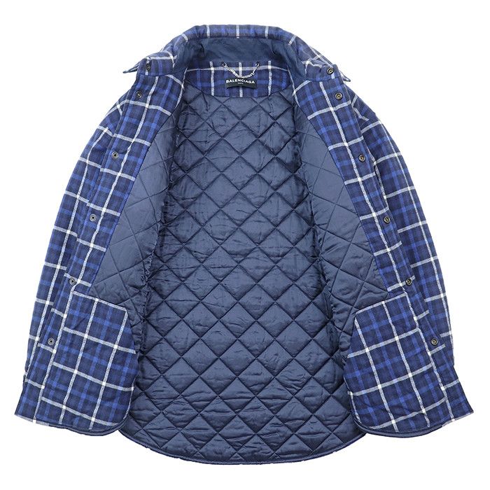 Balenciaga Balenciaga Balenciaga Flannel Cotton Jacket Textile Outerwear DUTY FREE for USA Size ONE SIZE - 4 Thumbnail