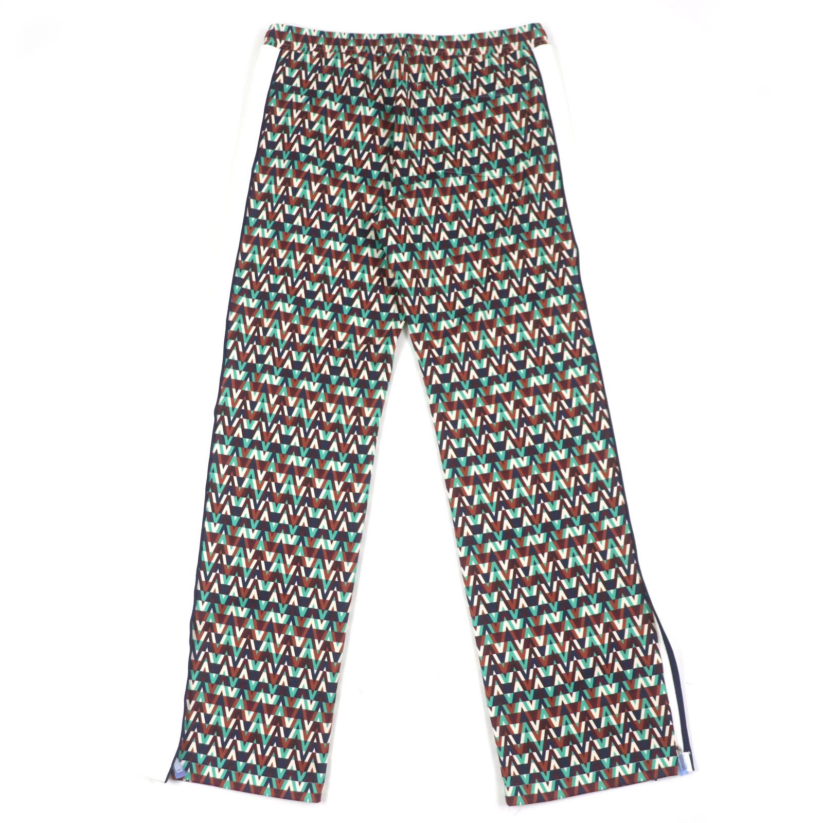 Valentino Valentino Valentino All Over Print Nylon Cotton Drawstring Pants Textile Pants XV3MD03C859 DUTY FREE for USA Size ONE SIZE - 2 Thumbnail