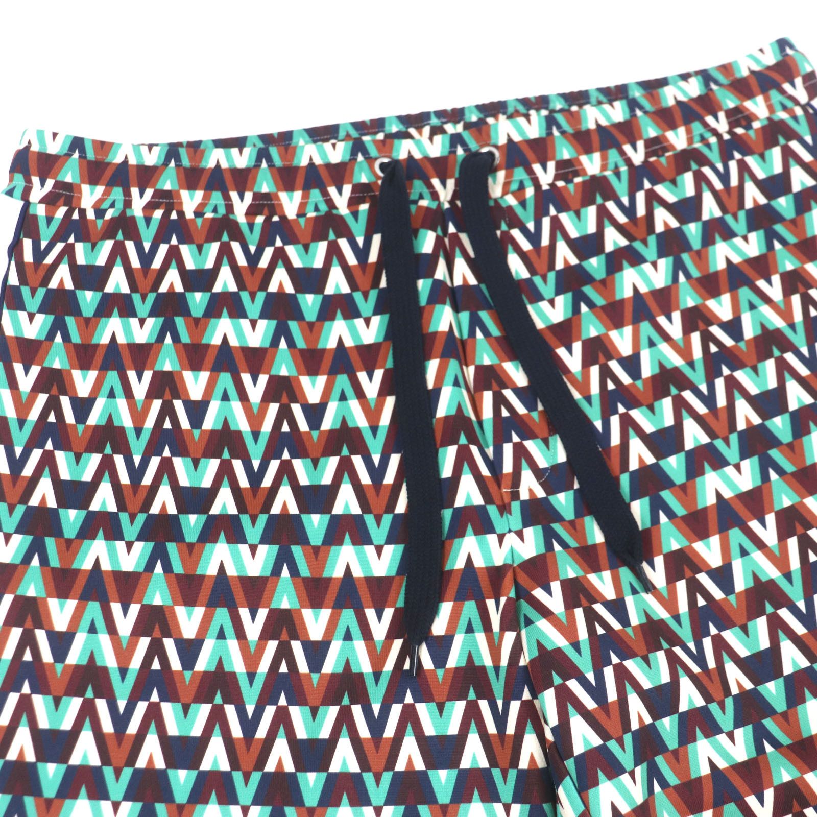 Valentino Valentino Valentino All Over Print Nylon Cotton Drawstring Pants Textile Pants XV3MD03C859 DUTY FREE for USA Size ONE SIZE - 3 Thumbnail