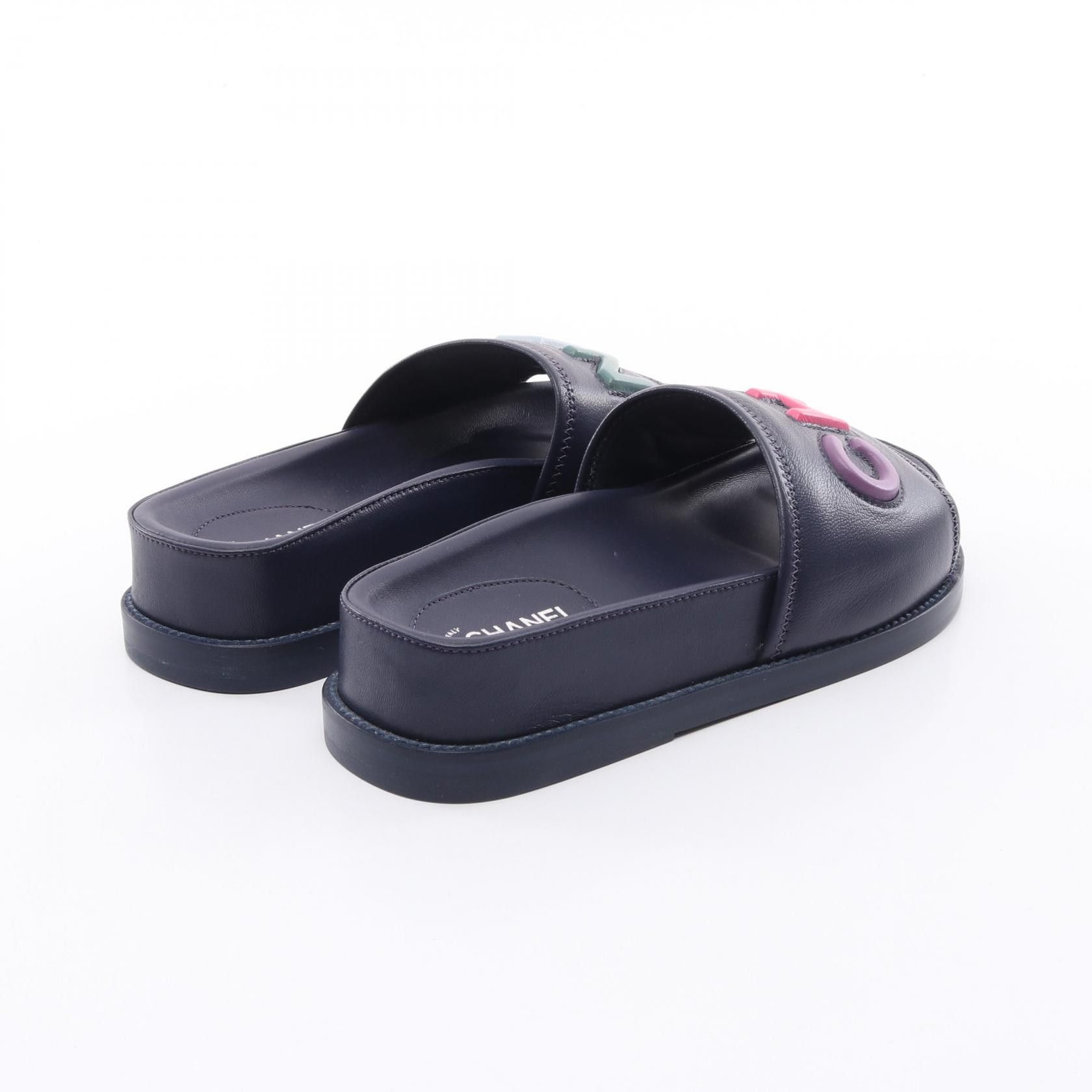 Chanel Chanel Chanel Leather Sandals Leather Shoes G38933 DUTY FREE for USA Size ONE SIZE - 2 Thumbnail