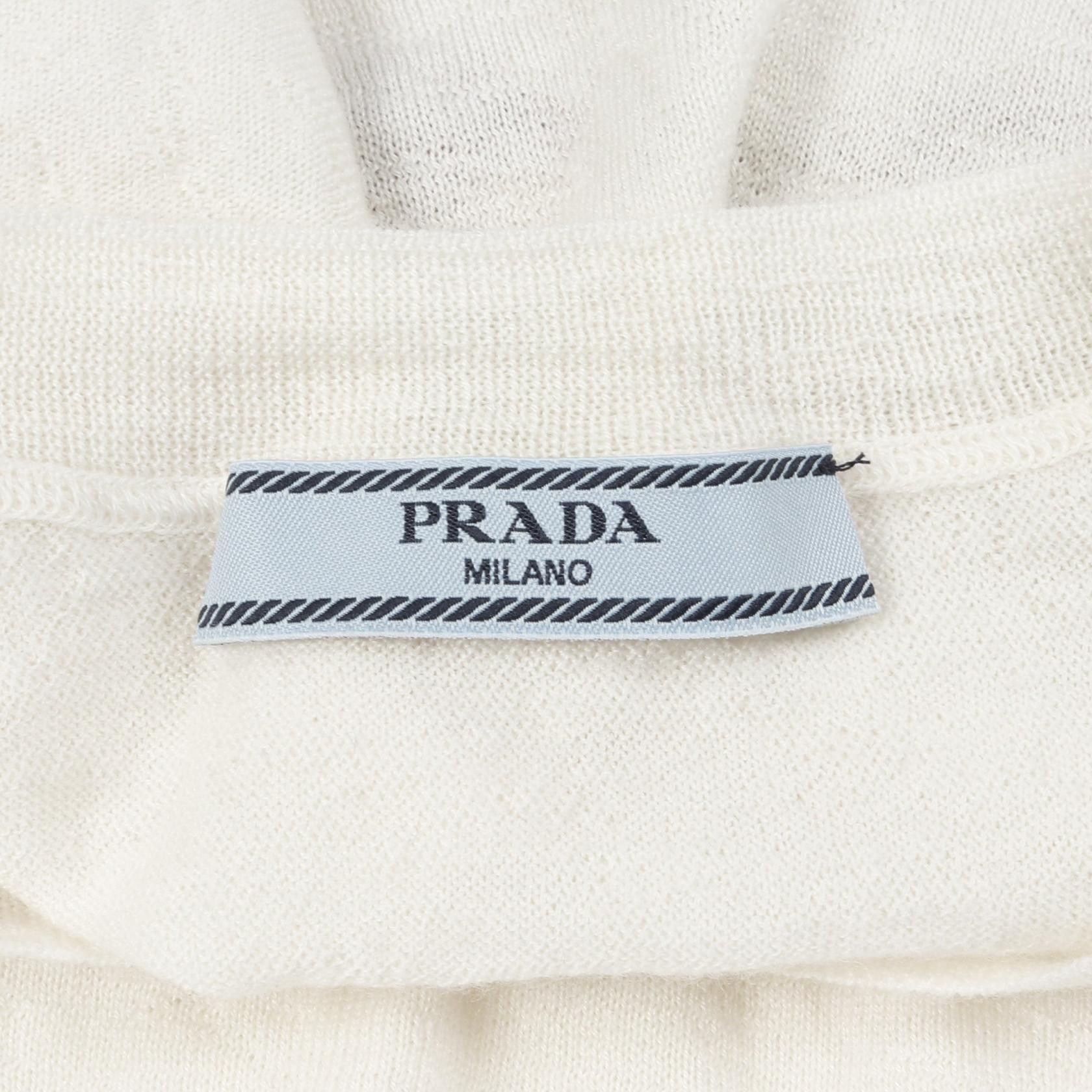Prada Prada Prada Cashmere Knit Top Textile Tops DUTY FREE for USA Size ONE SIZE - 3 Thumbnail
