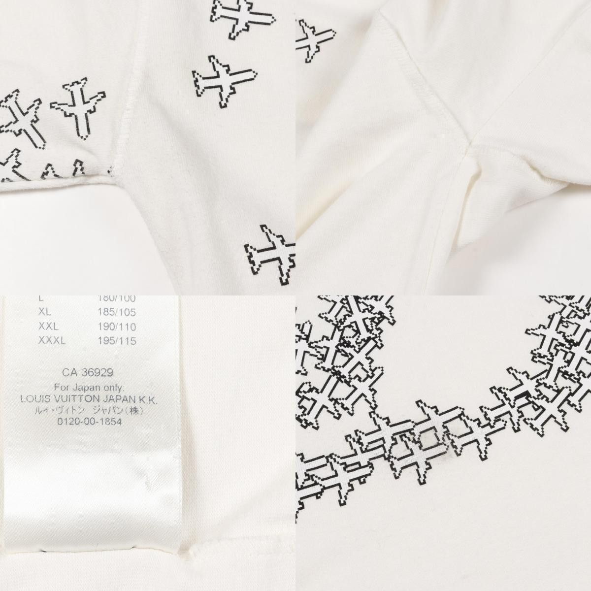 Louis Vuitton Louis Vuitton Louis Vuitton 2054 LV Plane Printed Cotton Top Textile Tops DUTY FREE for USA Size ONE SIZE - 9 Thumbnail