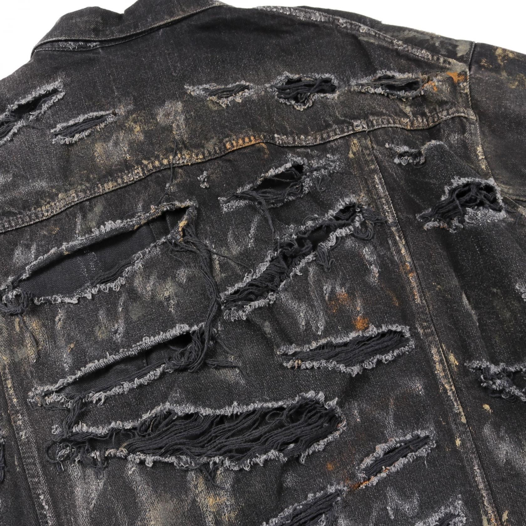 Balenciaga Balenciaga Balenciaga Cotton Denim Jacket Textile Outerwear 748022TBP47 DUTY FREE for USA Size ONE SIZE - 9 Thumbnail