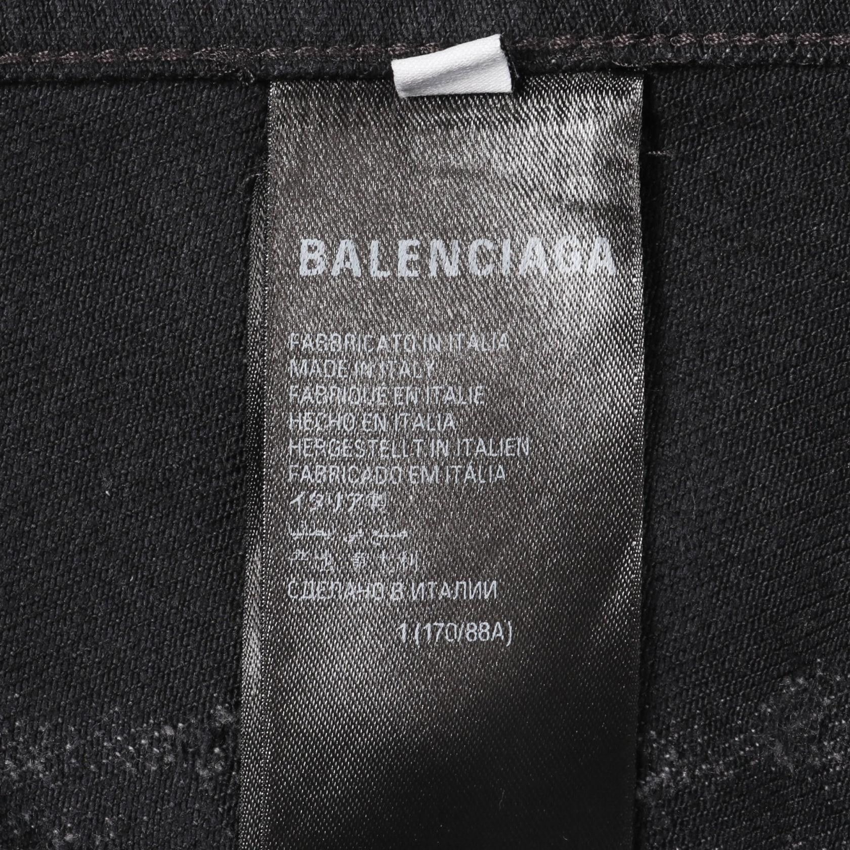 Balenciaga Balenciaga Balenciaga Cotton Denim Jacket Textile Outerwear 748022TBP47 DUTY FREE for USA Size ONE SIZE - 6 Thumbnail