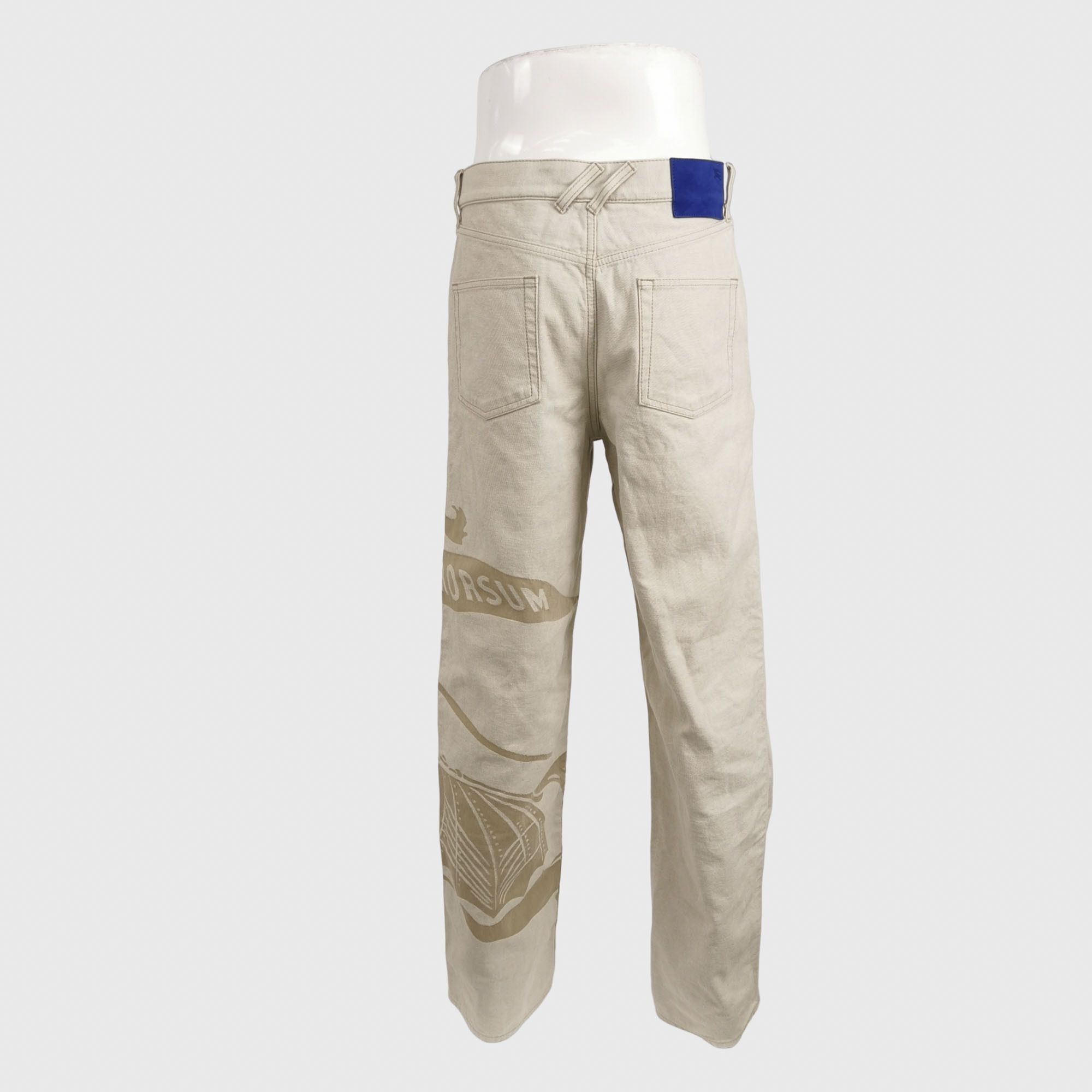 Burberry Equestrian Knight Casual Pants in Beige Size US 32 / EU 48 - 2 Thumbnail