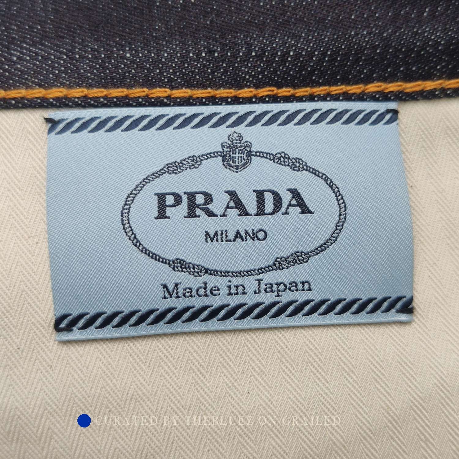 Prada Blue Logo Denim Jeans Size US 32 / EU 48 - 5 Thumbnail