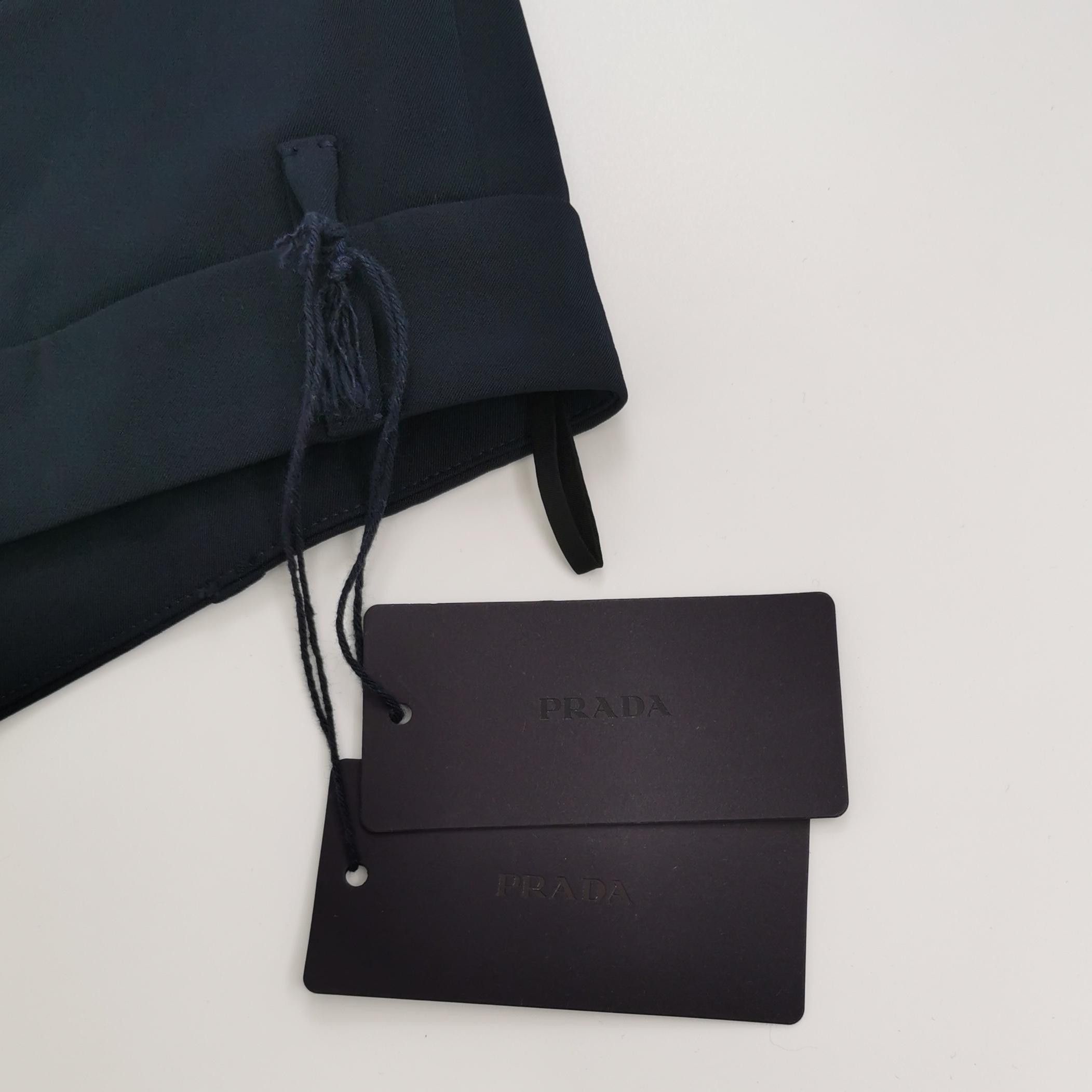 Prada Tailored Black Trousers Size 38S Size US 32 / EU 48 - 4 Thumbnail