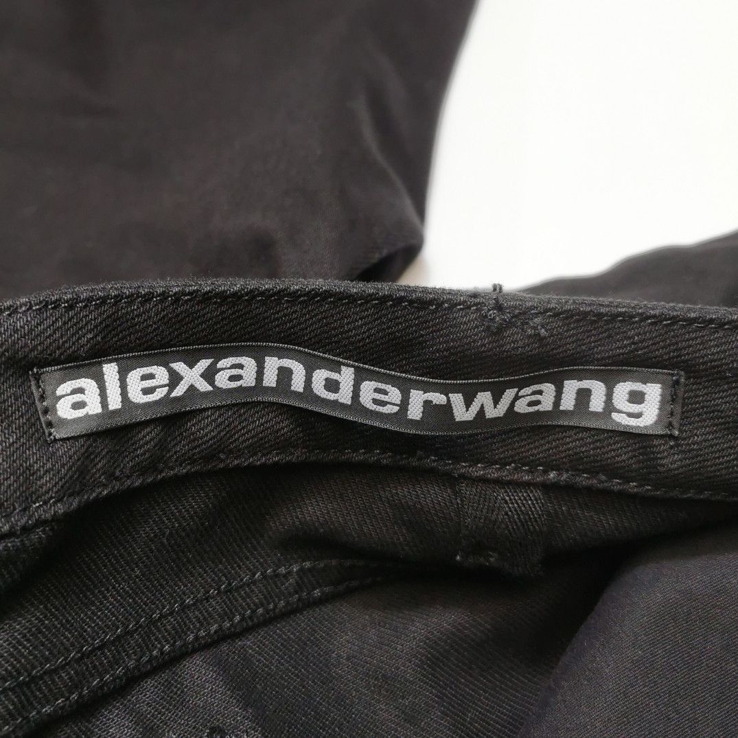 Alexander Wang Distressed Black Denim Jeans Size US 30 / EU 46 - 5 Thumbnail