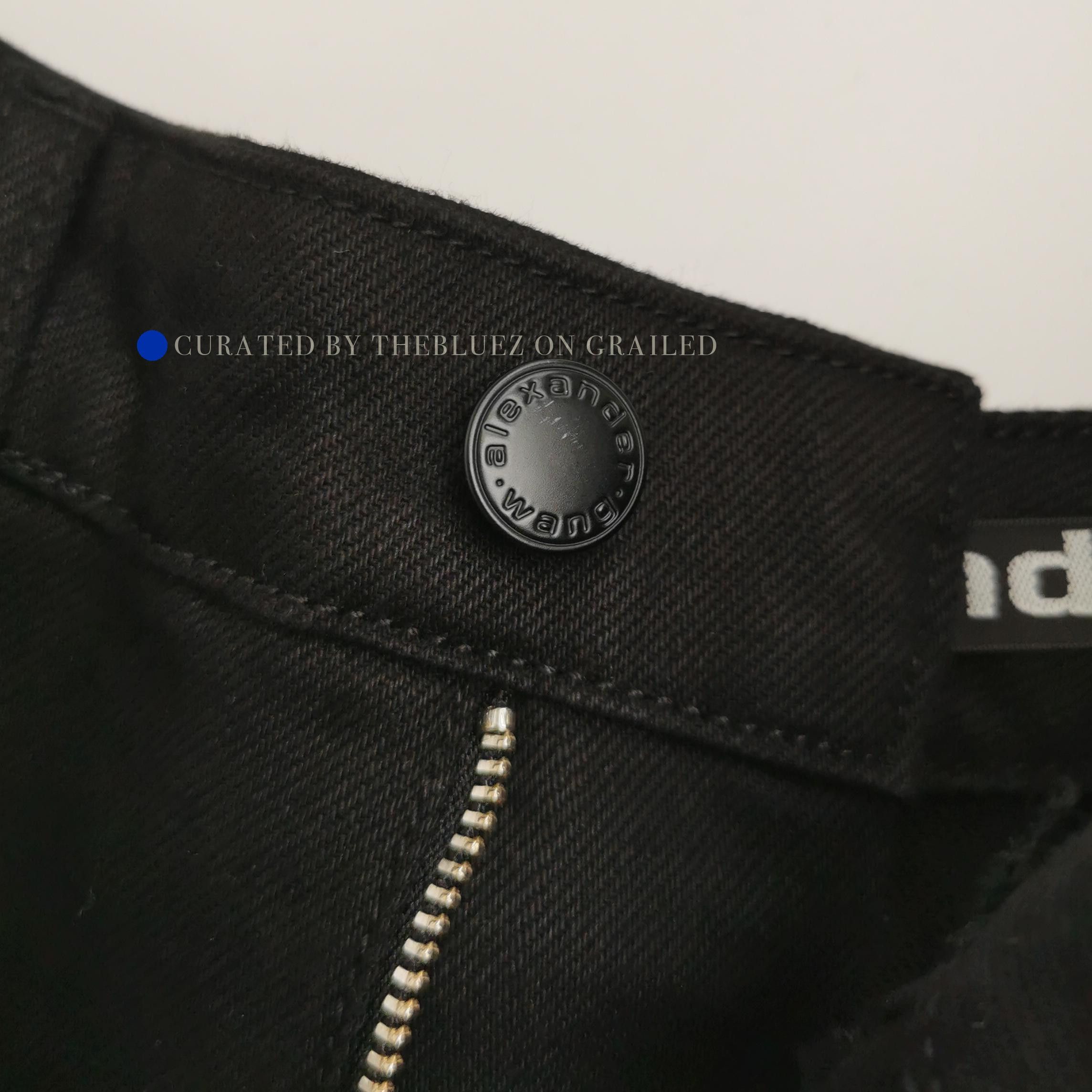 Alexander Wang Distressed Black Denim Jeans Size US 30 / EU 46 - 3 Thumbnail