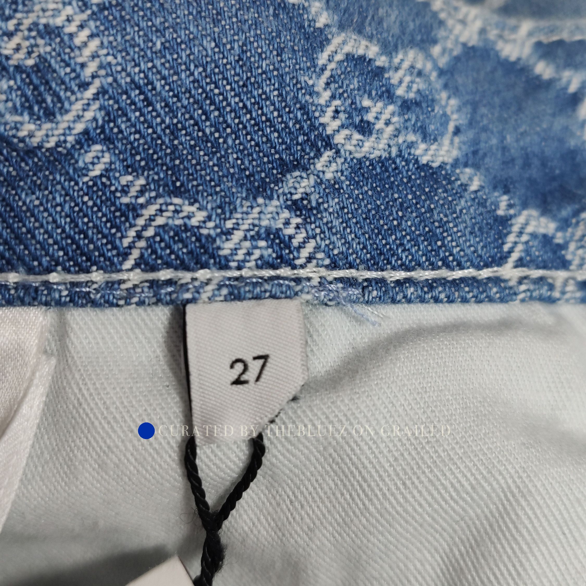 Gucci Stylish Blue Monogram Denim Jeans Size US 30 / EU 46 - 10 Thumbnail