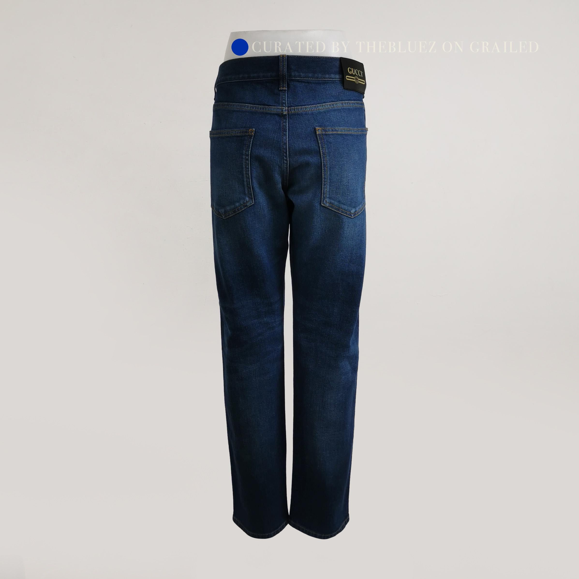 Gucci Classic Blue Denim Jeans, Size 31 Size US 30 / EU 46 - 2 Thumbnail