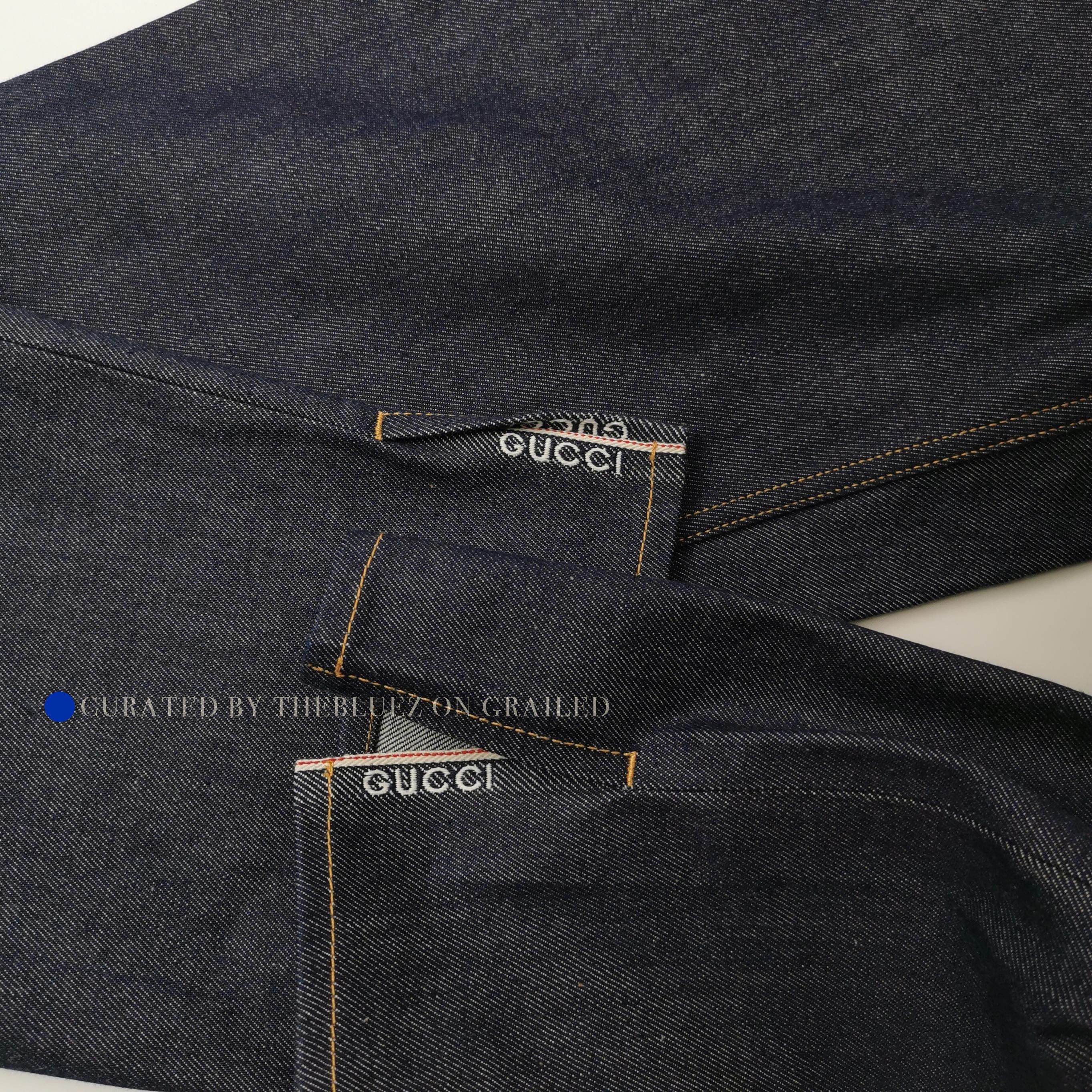 Gucci Blue Selvedge Denim Jeans, Size 27 Size US 30 / EU 46 - 4 Thumbnail
