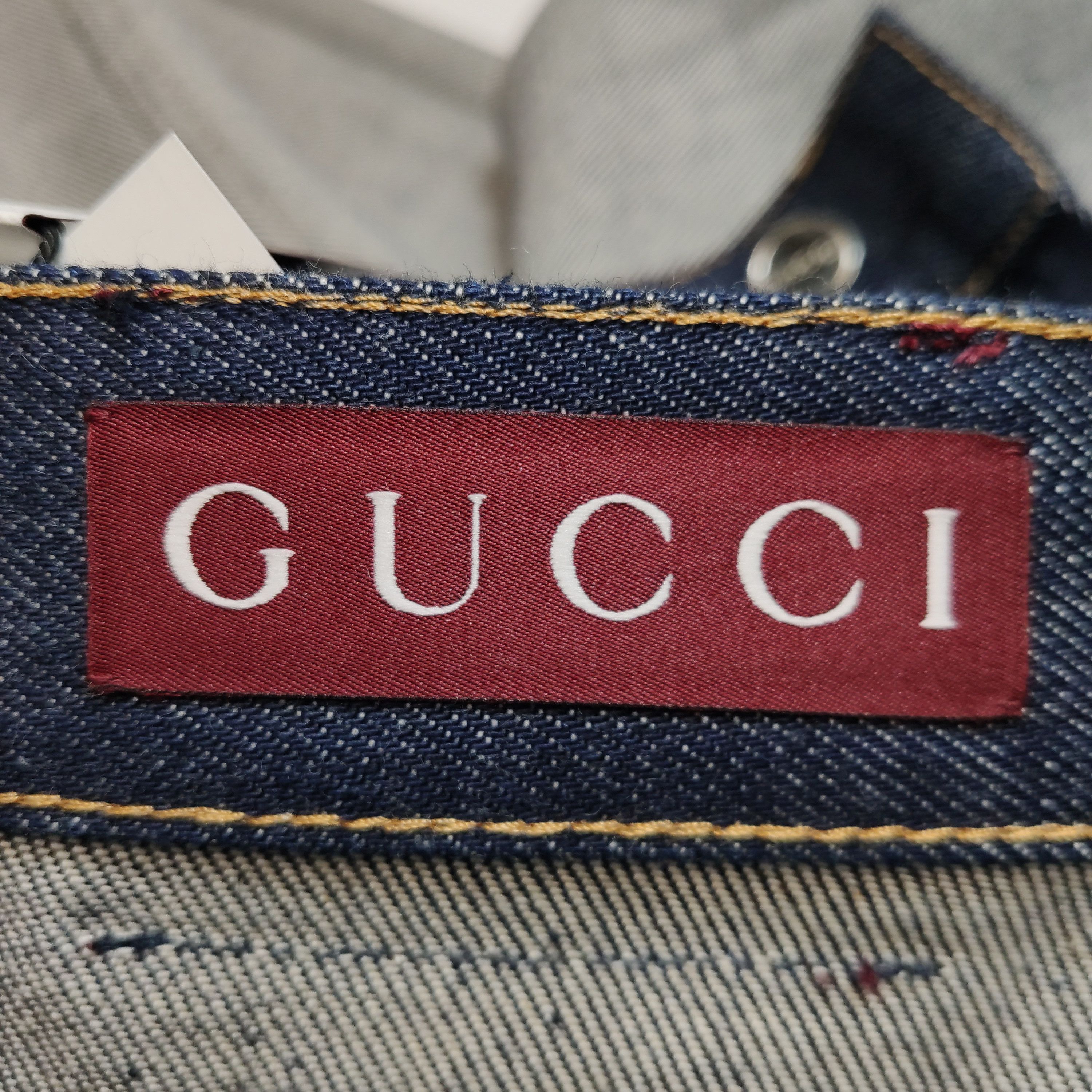 Gucci Blue Selvedge Denim Jeans, Size 27 Size US 30 / EU 46 - 6 Thumbnail