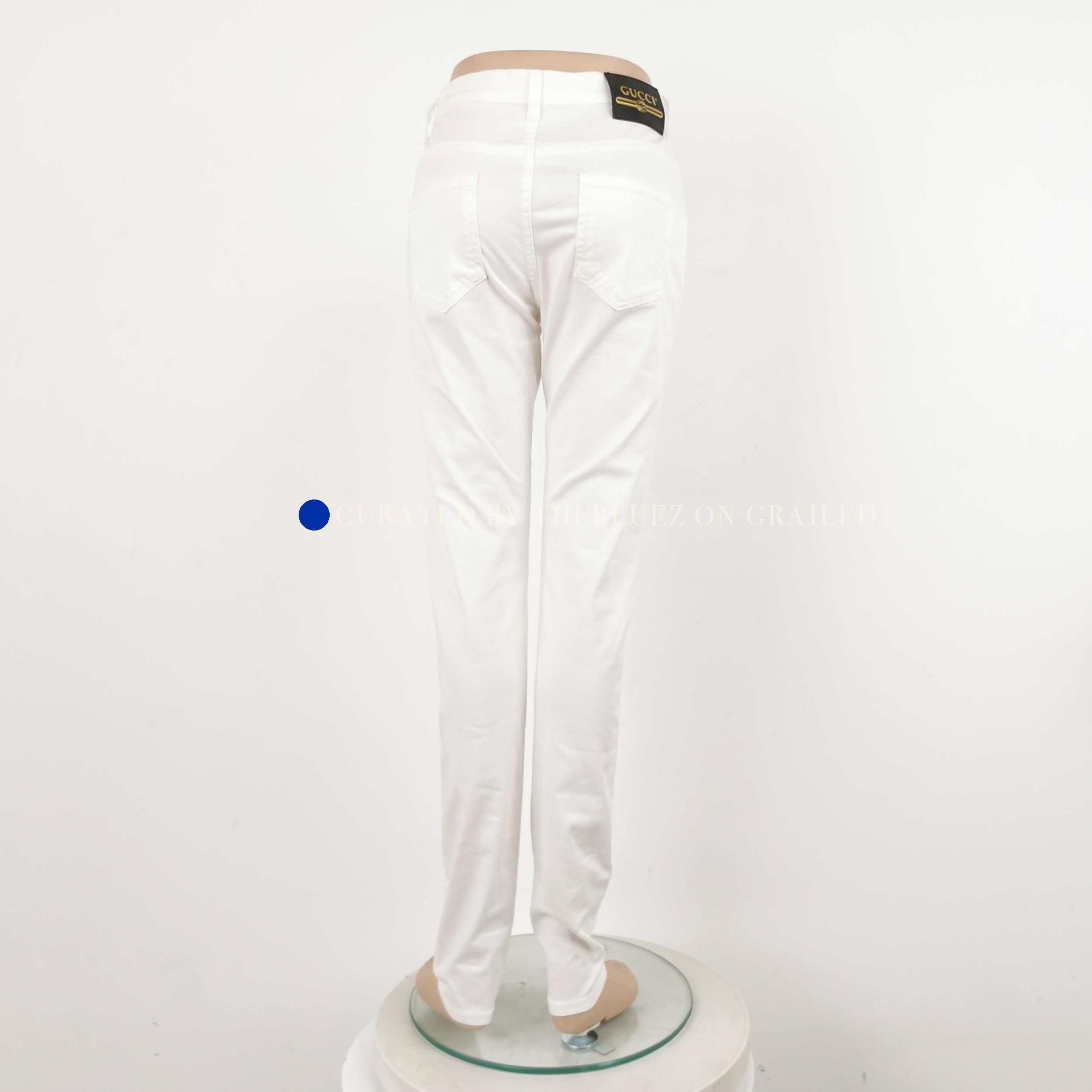 Gucci Classic White Logo Casual Pants Size US 30 / EU 46 - 3 Thumbnail