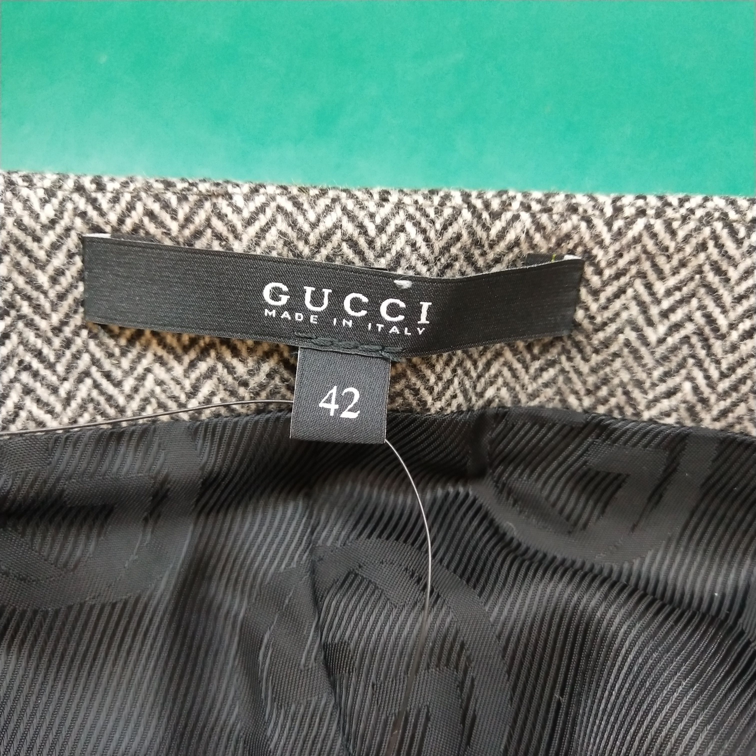 Gucci Herringbone Wool Vest in Gray Size US M / EU 48-50 / 2 - 5 Thumbnail