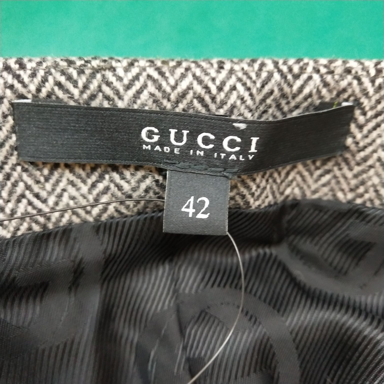 Gucci Herringbone Wool Vest in Gray Size US M / EU 48-50 / 2 - 6 Thumbnail