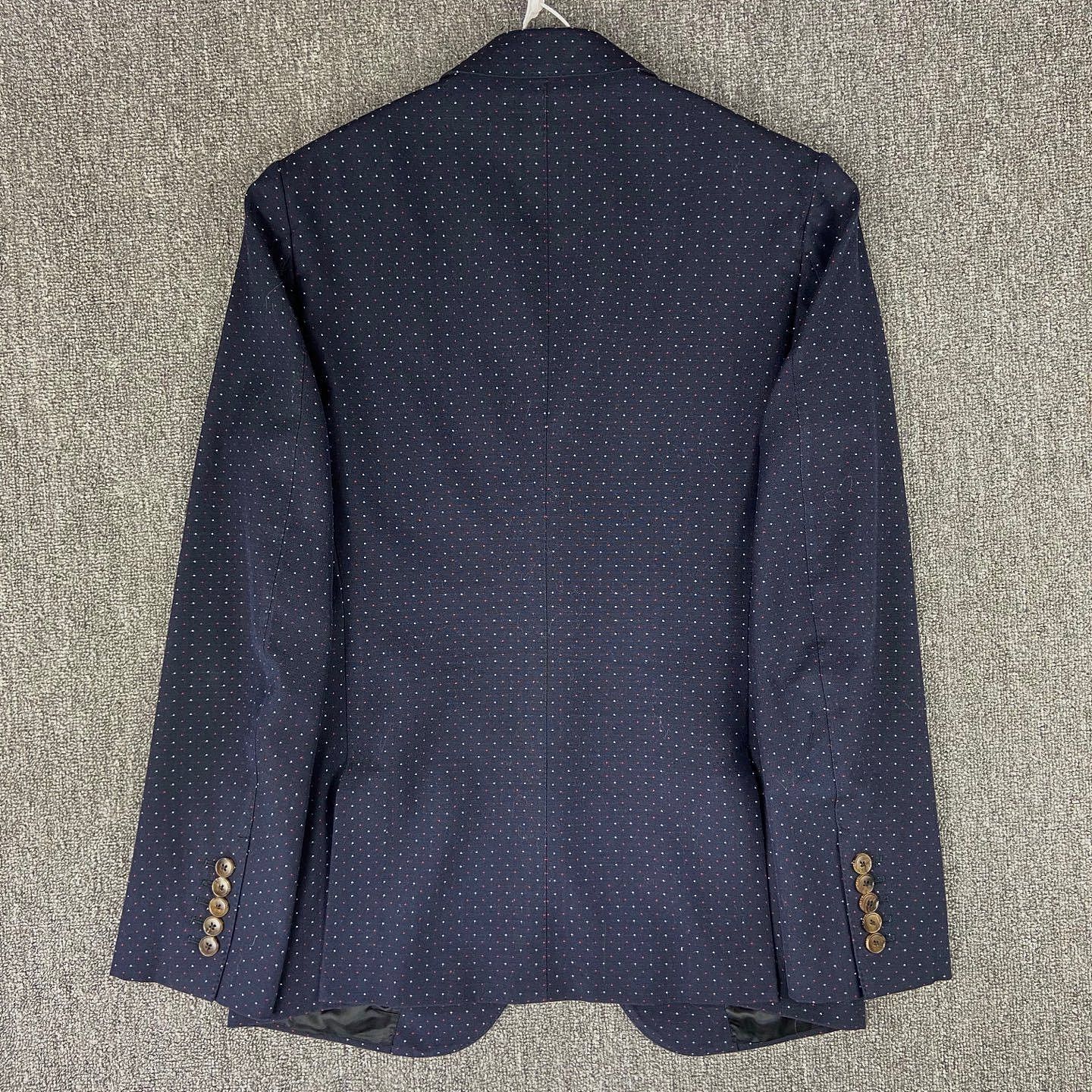 Gucci Stylish Blue Polka Dot Blazer Size US M / EU 48-50 / 2 - 2 Thumbnail