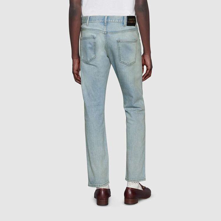 Gucci Light Wash Blue Denim Jeans Size 31 Size US 30 / EU 46 - 9 Thumbnail