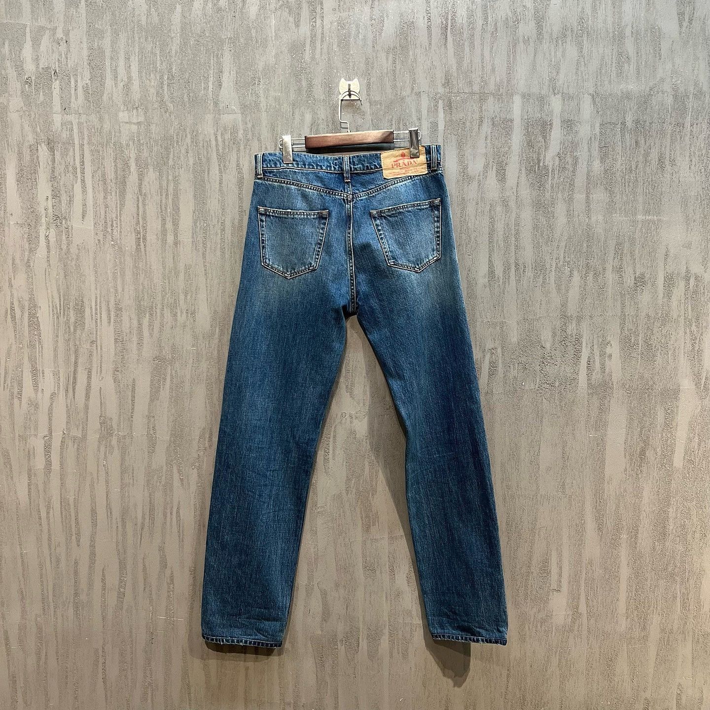 Prada Stylish Blue Denim Jeans with Logo Size US 30 / EU 46 - 2 Thumbnail