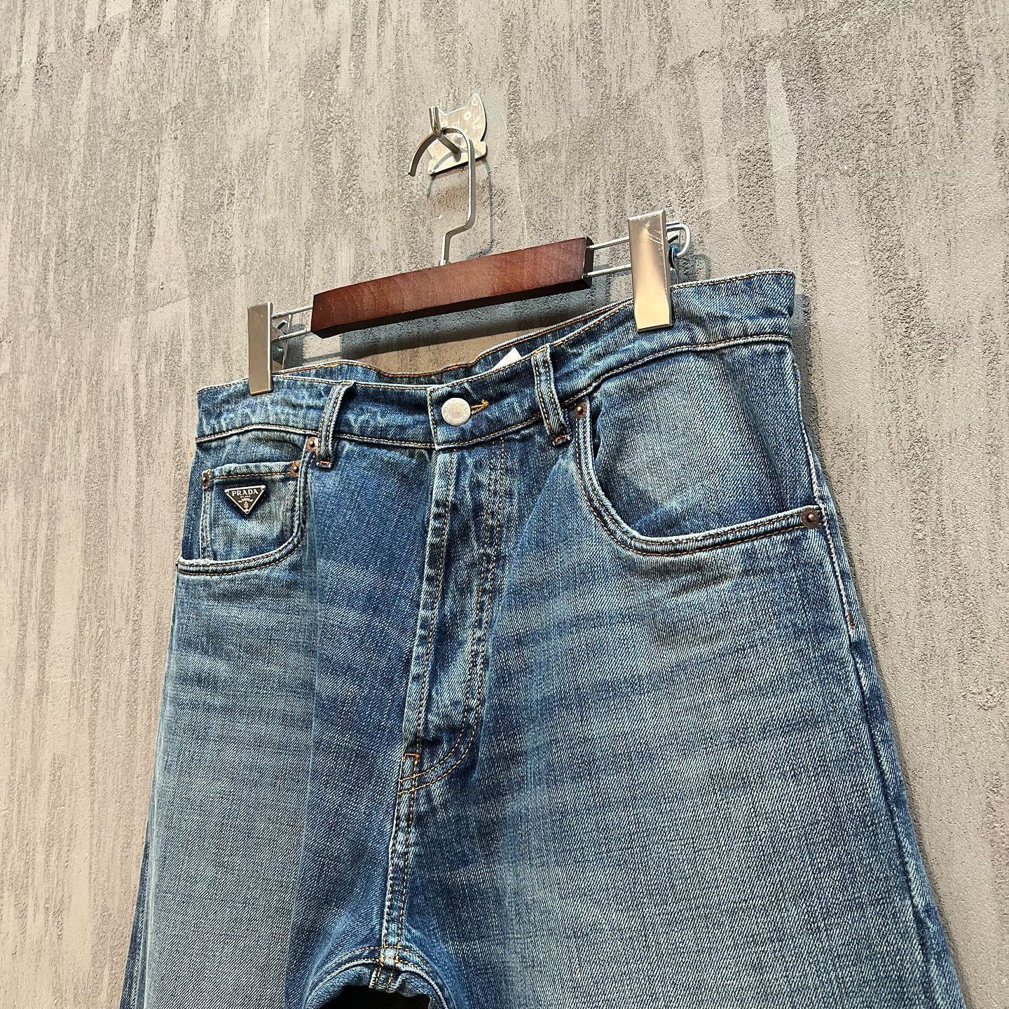 Prada Stylish Blue Denim Jeans with Logo Size US 30 / EU 46 - 5 Thumbnail