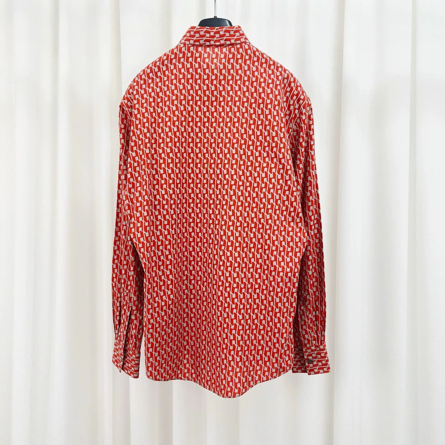 Hermes Hermes All-Over Letter Print Shirt Jacket Size US M / EU 48-50 / 2 - 2 Thumbnail