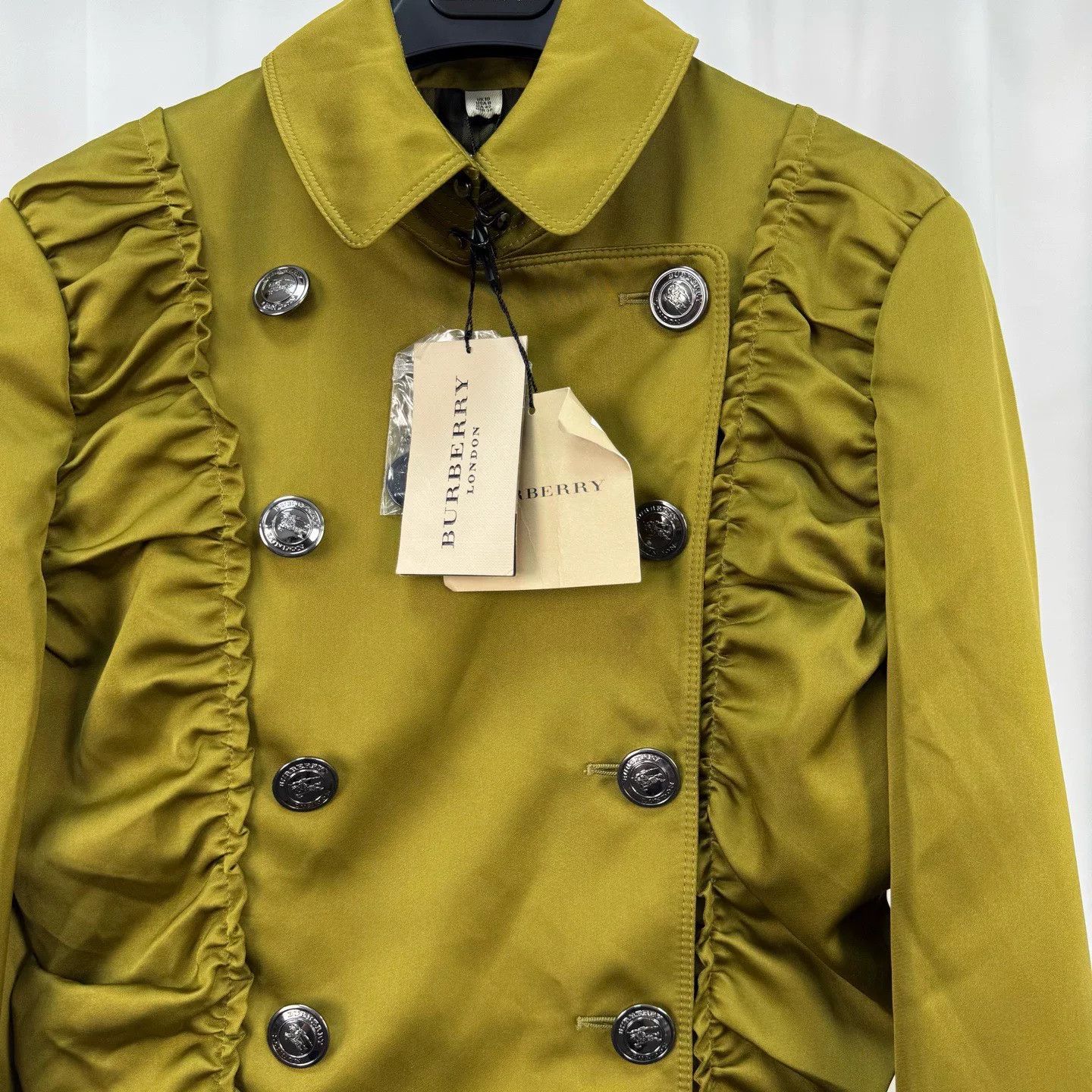 Burberry Burberry Satin Double-Breasted Trench Coat Size S / US 4 / IT 40 - 3 Thumbnail