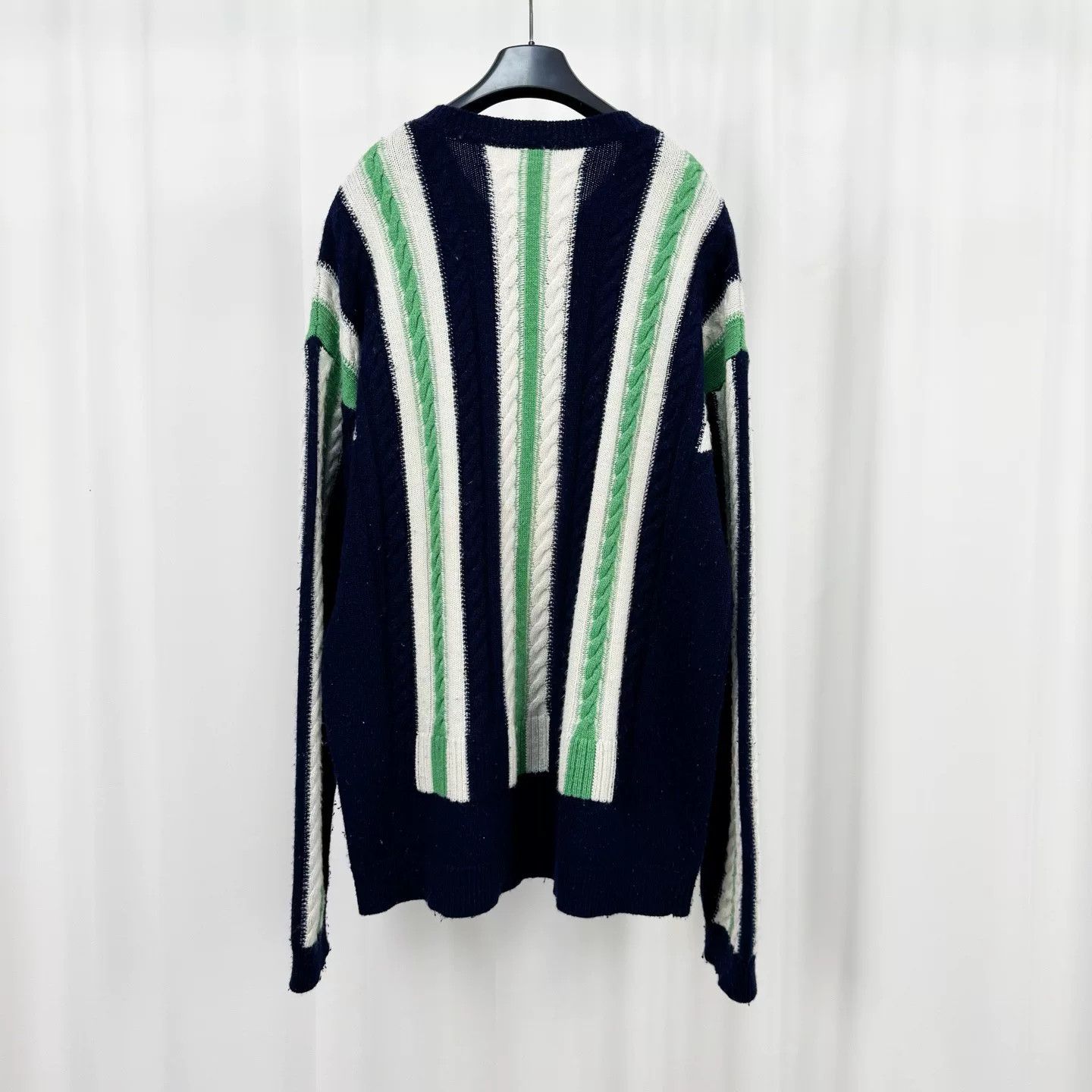 Loewe Loewe 25SS Embroidered Striped Wool Sweater Size US L / EU 52-54 / 3 - 2 Thumbnail