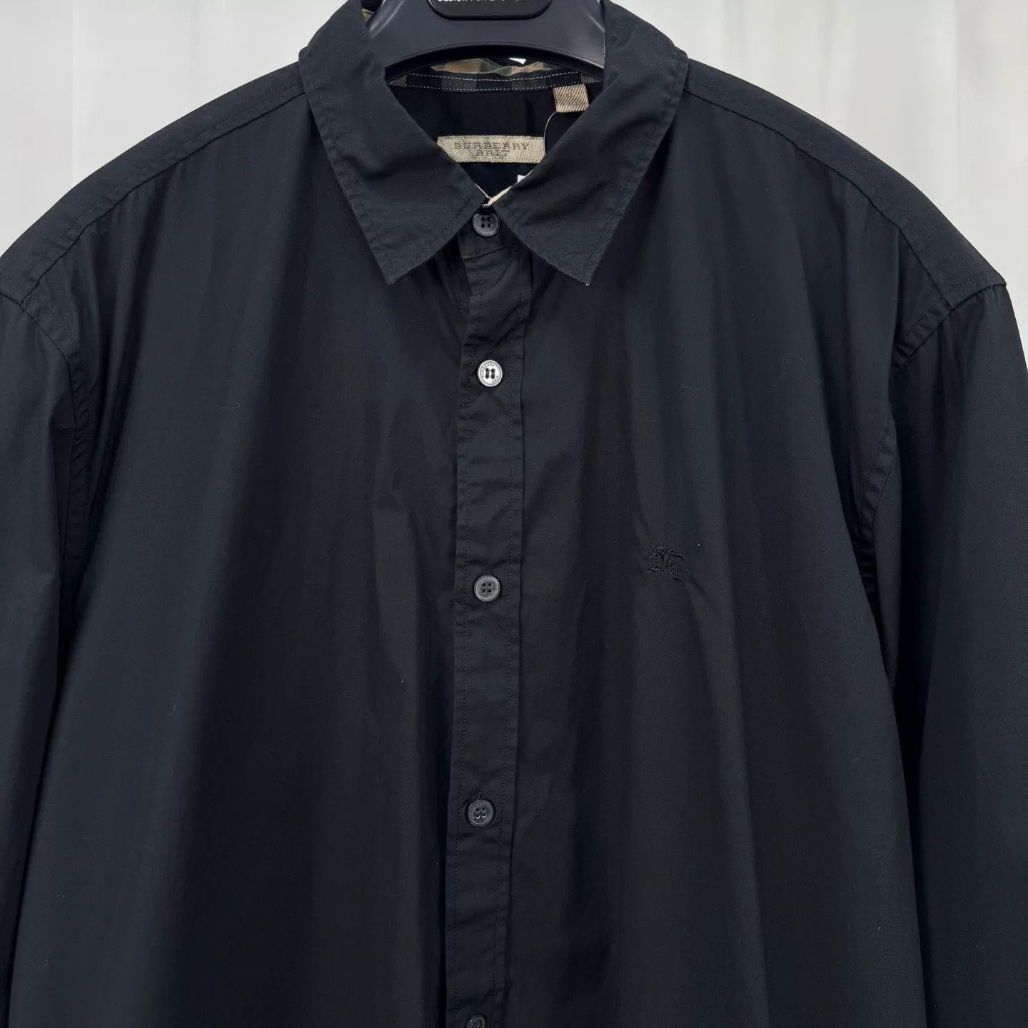 Burberry Burberry Embroidered Knight Check Shirt Size US XL / EU 56 / 4 - 3 Thumbnail