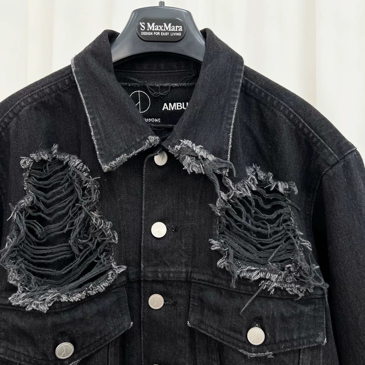 peaceminusone Ambush x Peaceminesone G-Dragon Distressed Denim Jacket Size US M / EU 48-50 / 2 - 3 Thumbnail