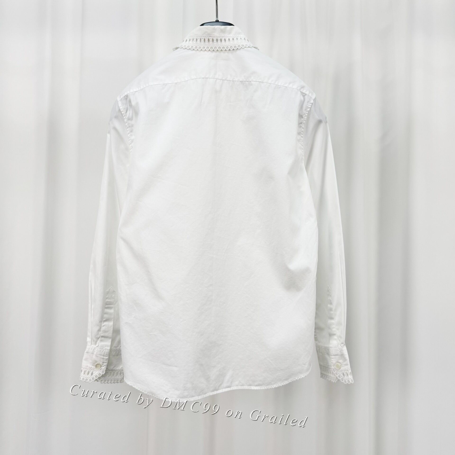Celine Celine Hollow Floral Blouse Size XXS / US 00 / IT 34 - 2 Thumbnail