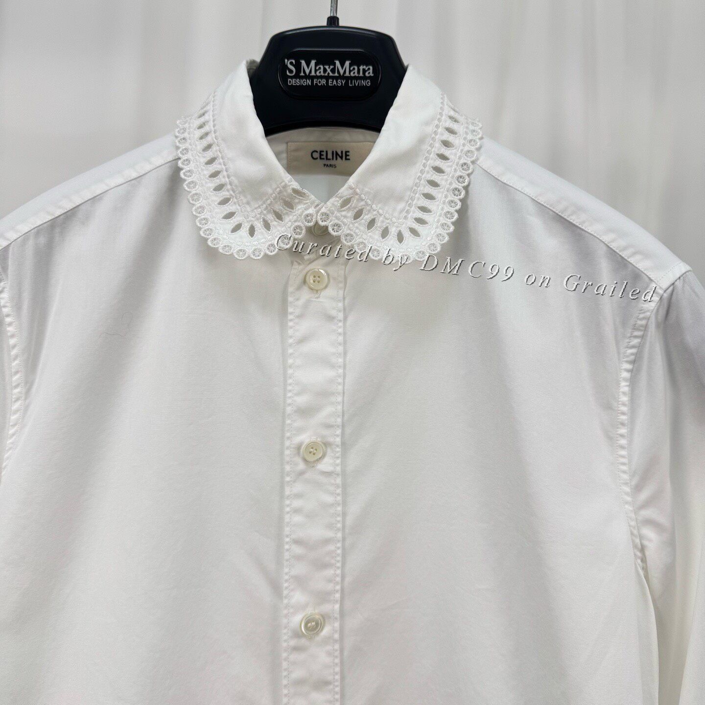 Celine Celine Hollow Floral Blouse Size XXS / US 00 / IT 34 - 3 Thumbnail