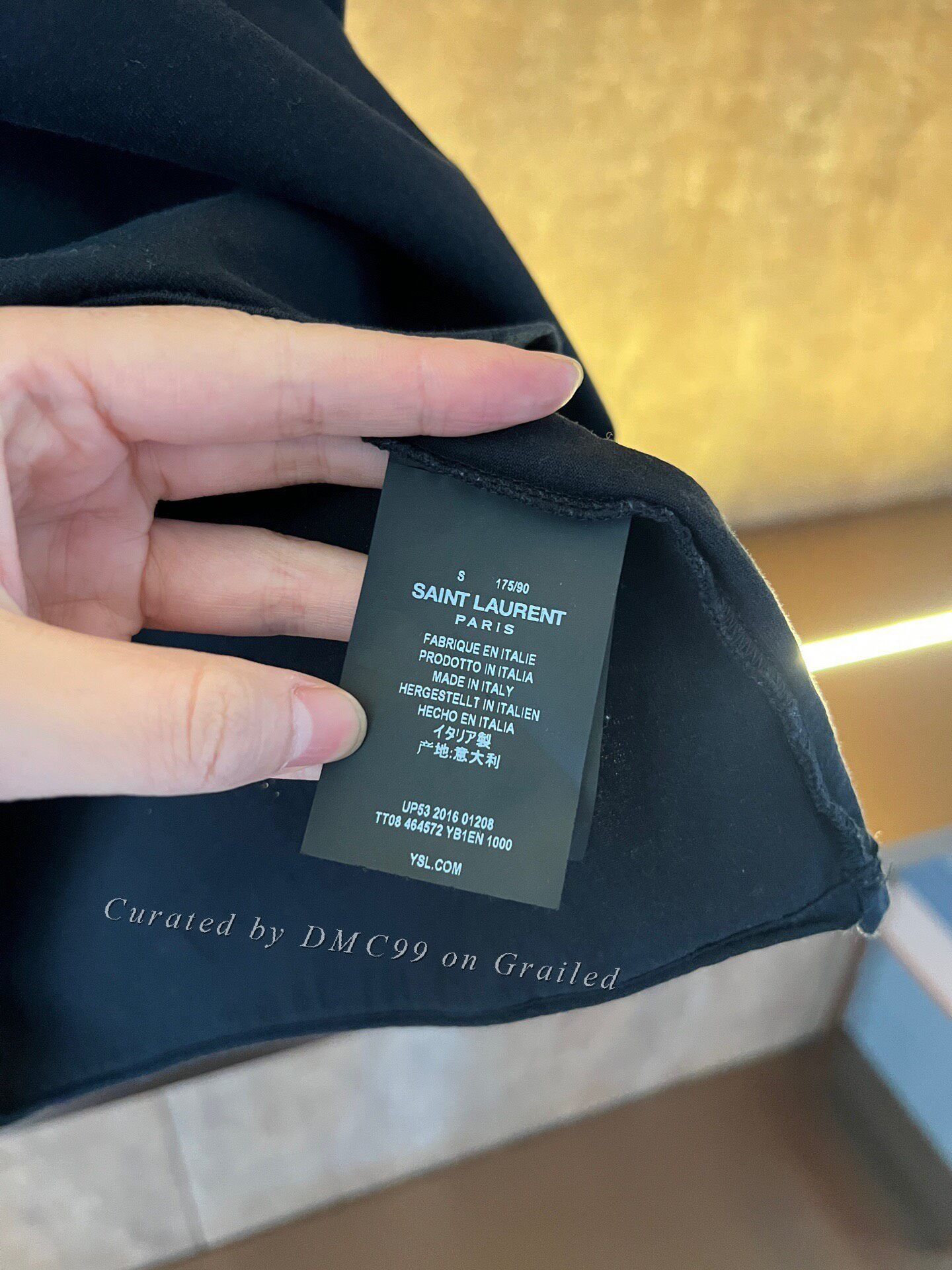 Saint Laurent Paris Saint Laurent Slogan Short-Sleeve Size US S / EU 44-46 / 1 - 3 Thumbnail