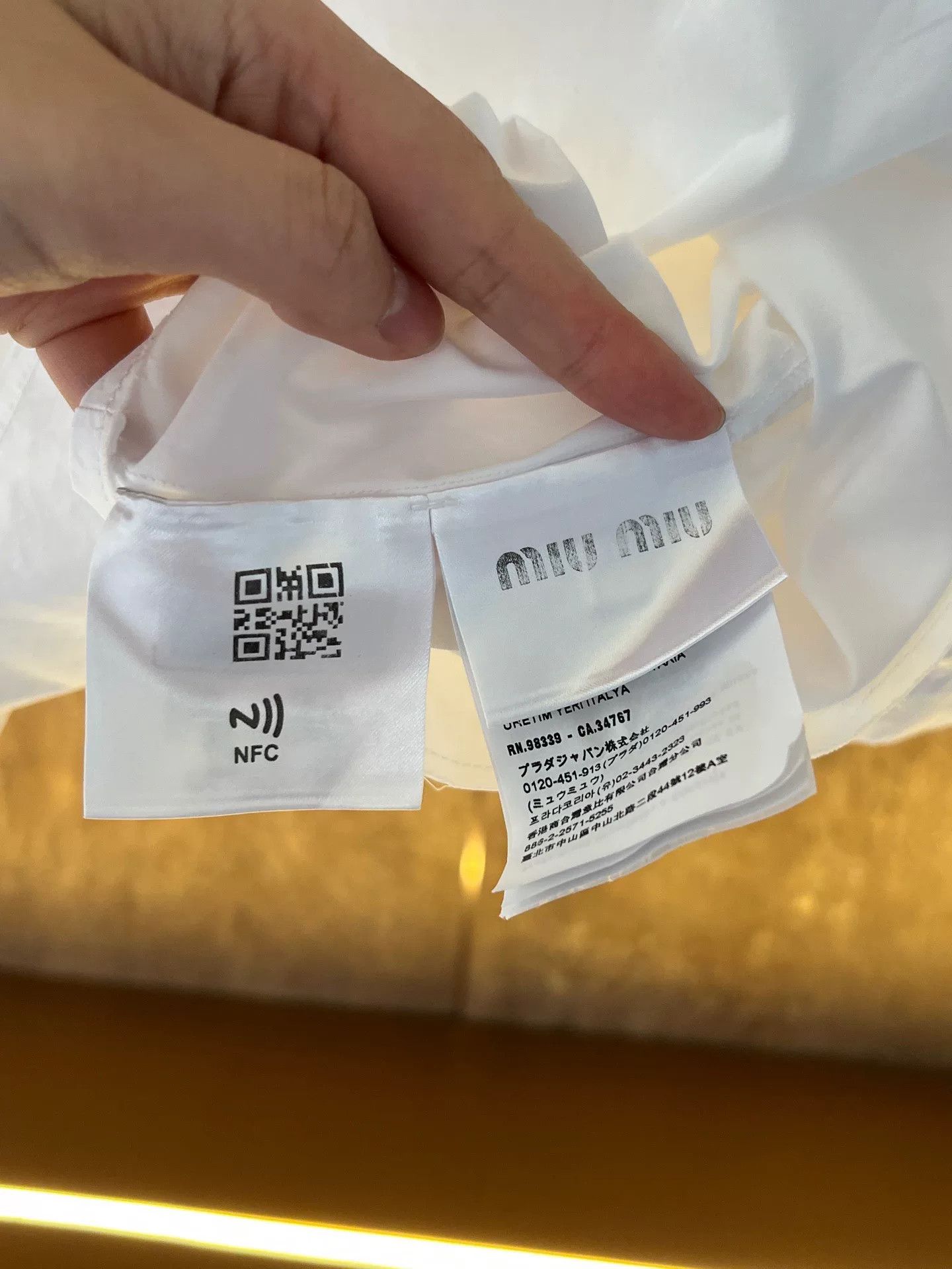 Miu Miu Miumiu Slogan Shirt Size S / US 4 / IT 40 - 4 Thumbnail