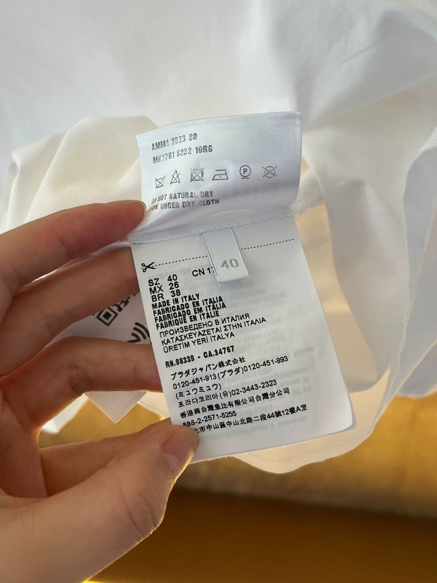 Miu Miu Miumiu Slogan Shirt Size S / US 4 / IT 40 - 5 Thumbnail