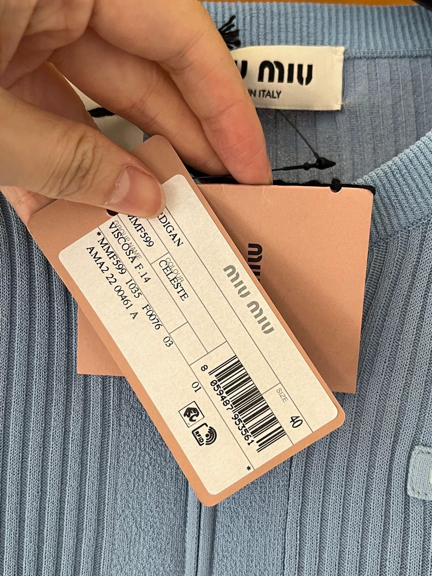 Miu Miu Miumiu Slogan Knit Sweater Size S / US 4 / IT 40 - 4 Thumbnail
