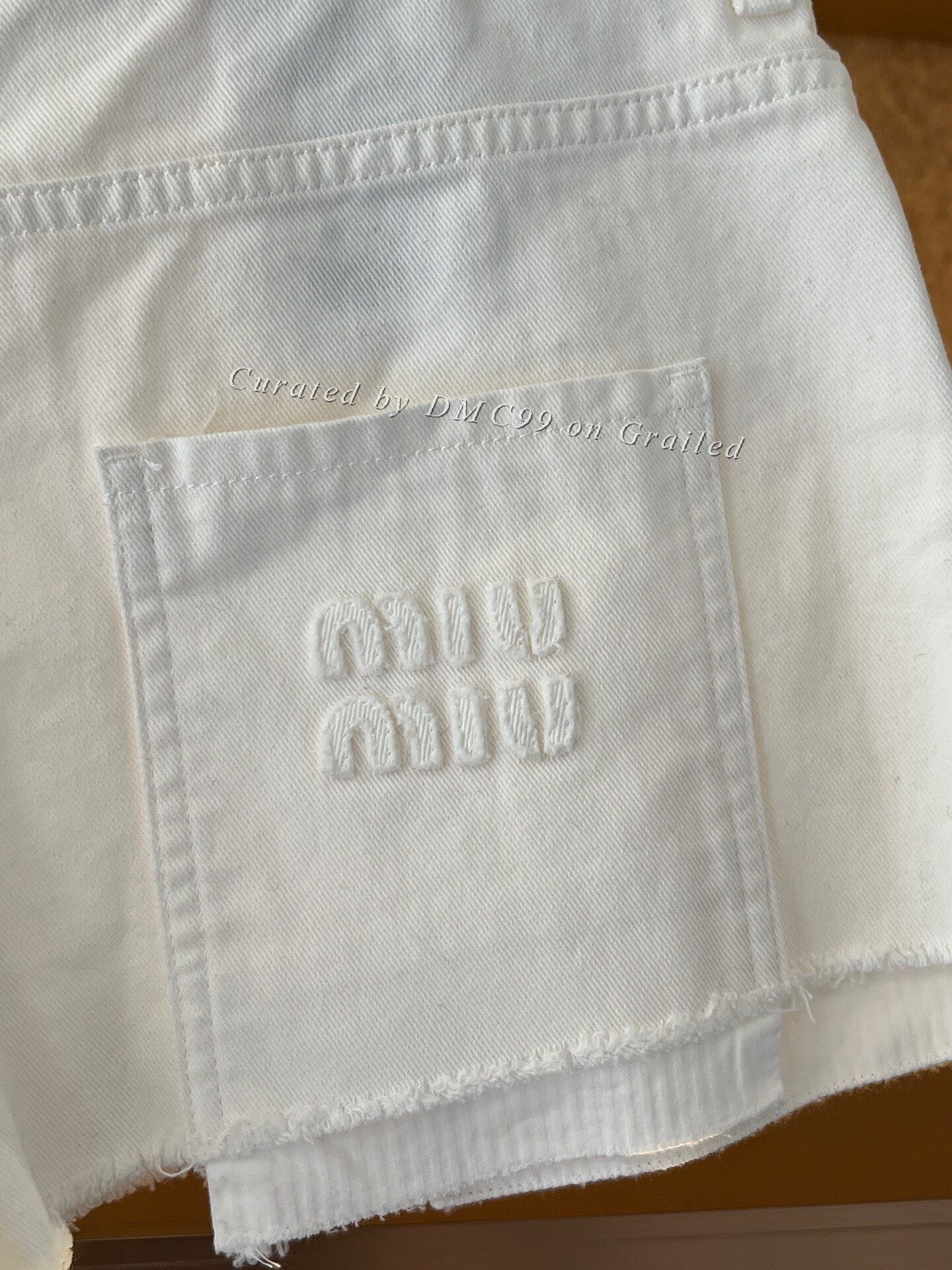 Miu Miu Miumiu Slogan Jeans Size 25" / US 0 / IT 36 - 3 Thumbnail