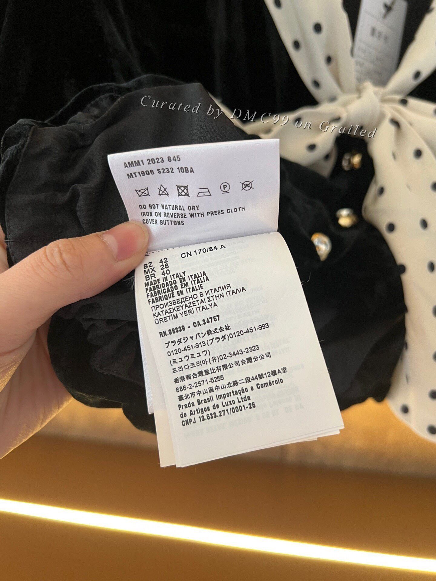 Miu Miu Miumiu Velvet Polka Dot Top Size M / US 6-8 / IT 42-44 - 5 Thumbnail