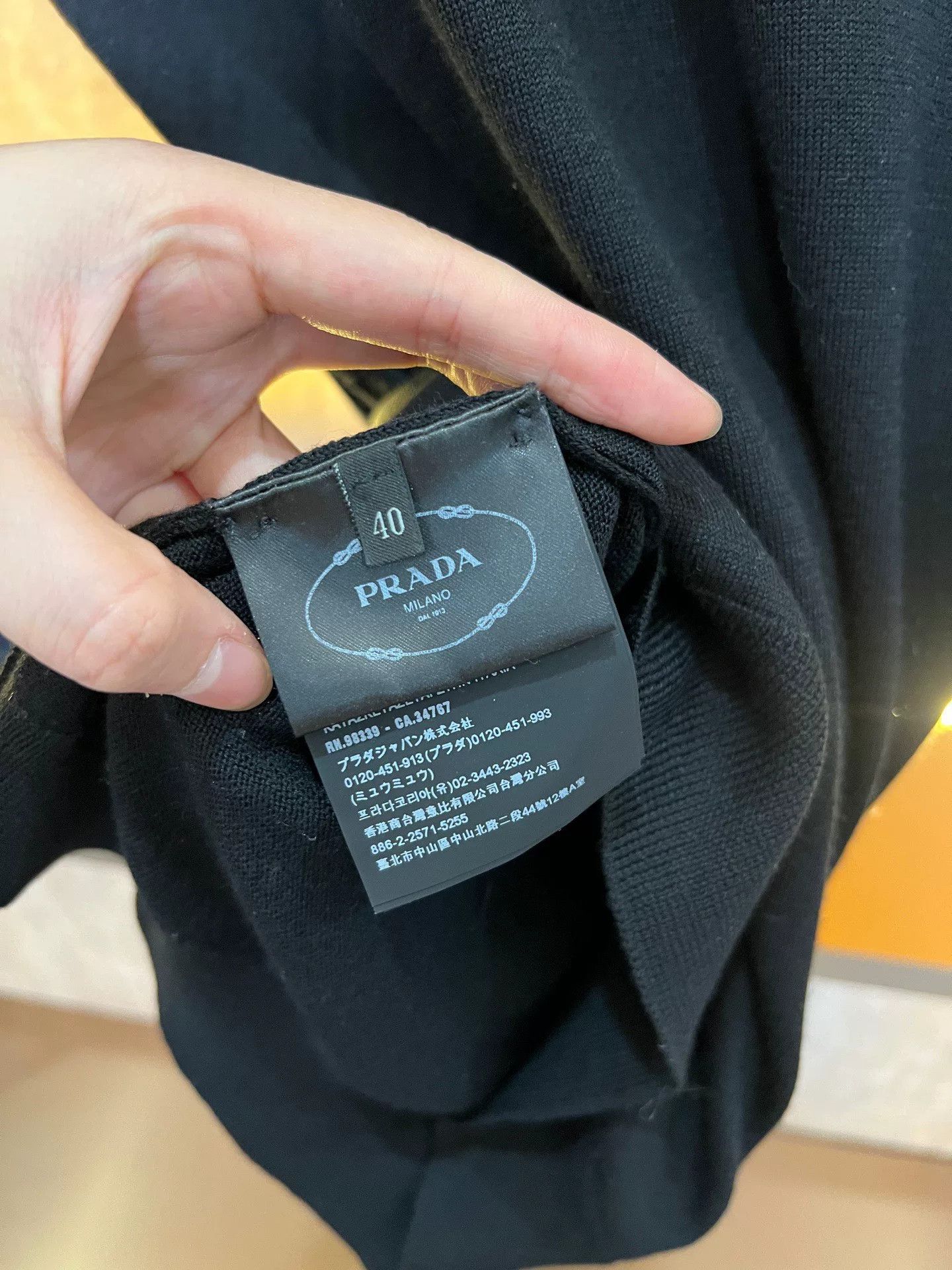 Prada Prada Belted Knit Cardigan Size ONE SIZE - 4 Thumbnail