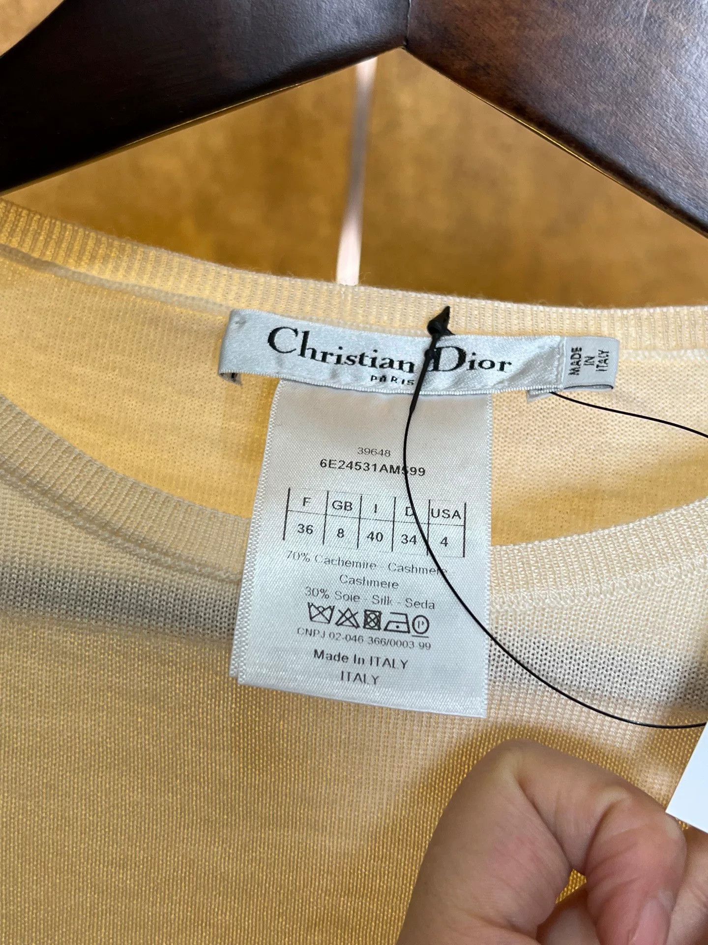 Dior Dior Cashmere CD Knit Sweater Size XS / US 0-2 / IT 36-38 - 4 Thumbnail