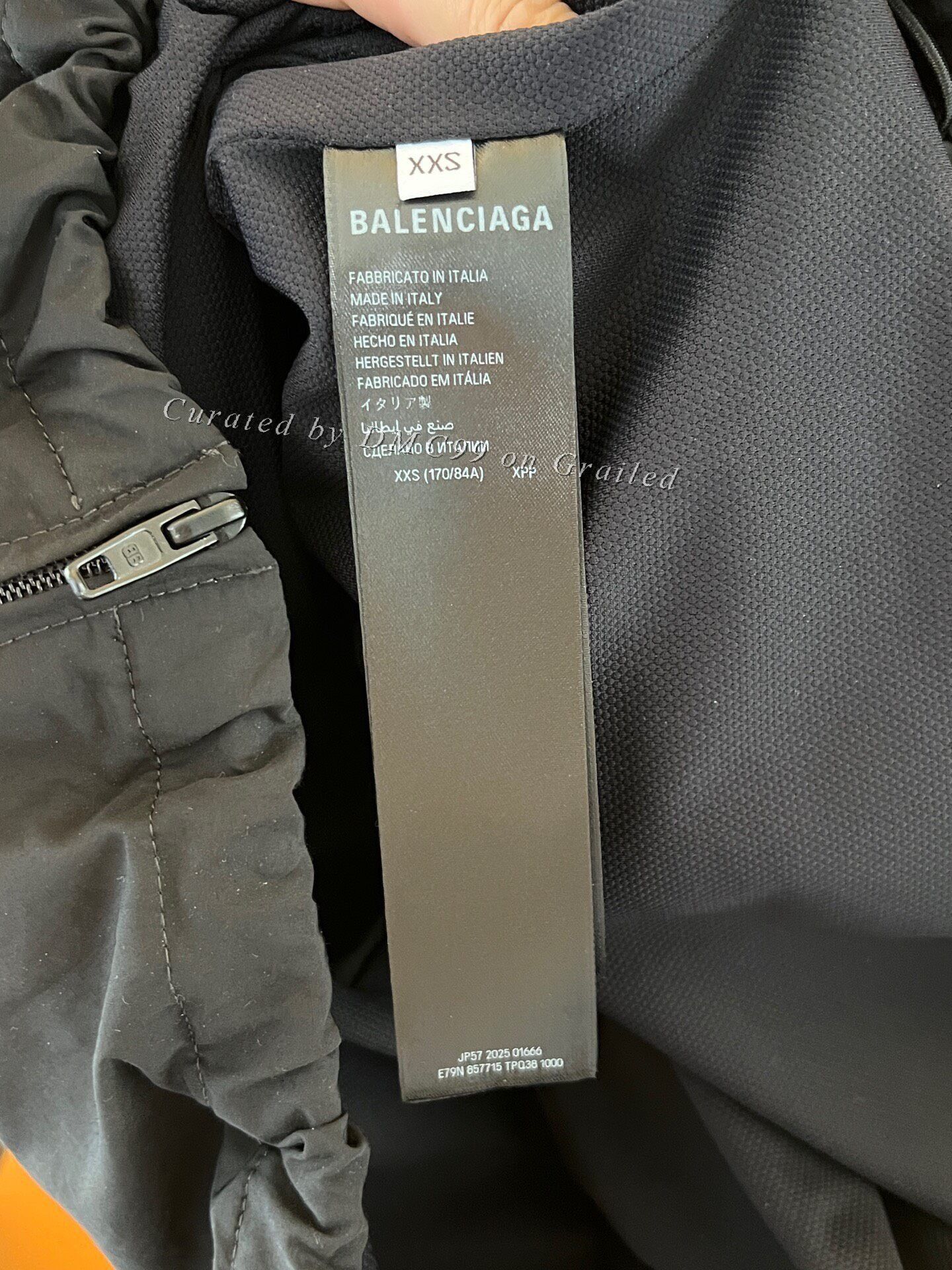 Balenciaga Balenciaga Embroidered Logo Hooded Nylon Jacket Size XXS / US 00 / IT 34 - 5 Thumbnail