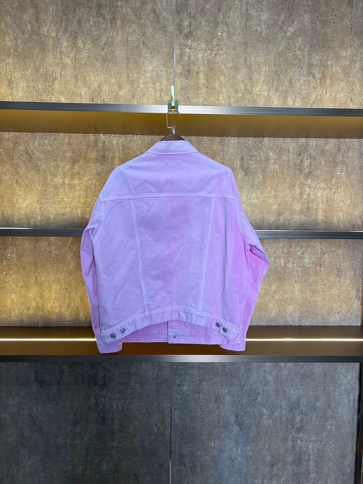 Balenciaga Balenciaga Pink Denim Jacket Size S / US 4 / IT 40 - 2 Thumbnail
