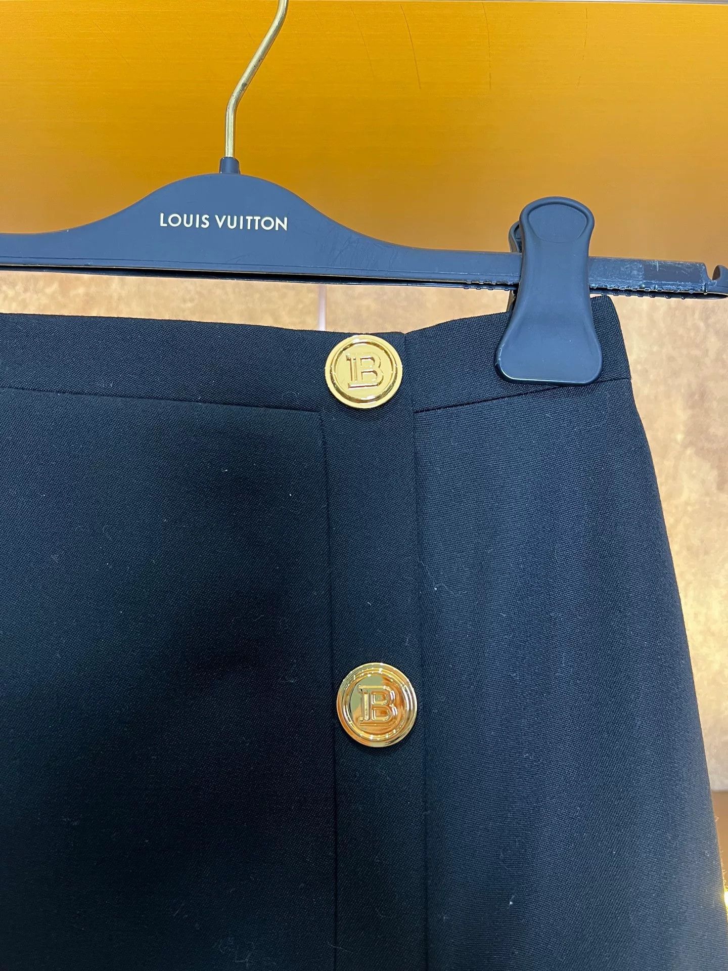 Balmain Balmain Gold Button Skirt Size 34" / US 12 / IT 48 - 3 Thumbnail