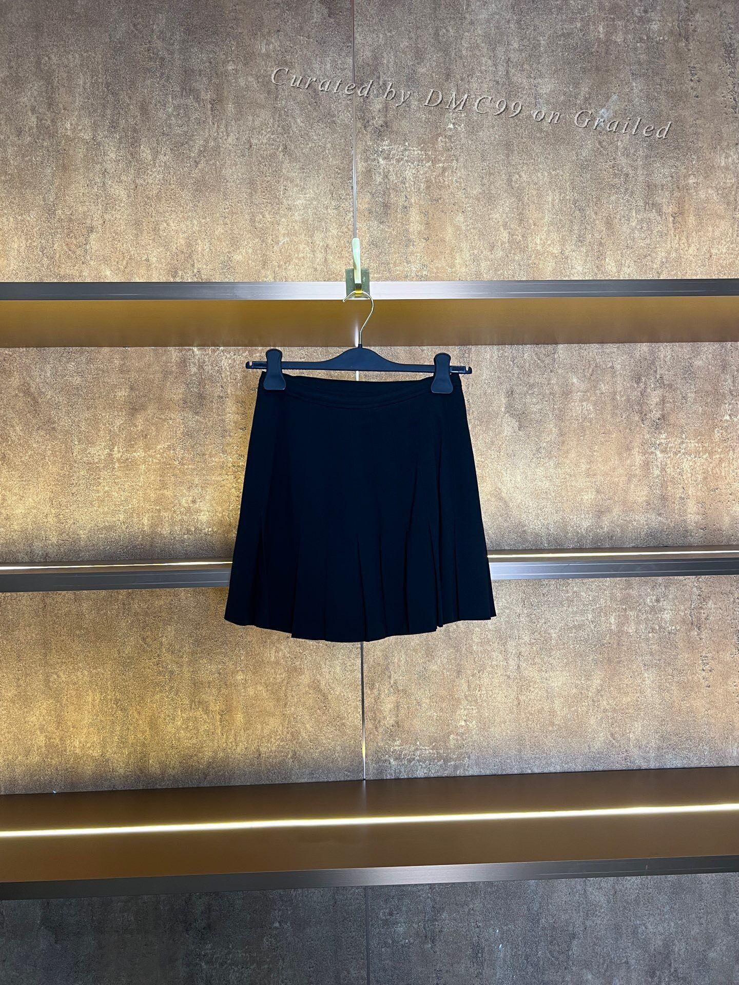 Dior Dior Black Gold Button Skirt Size 34" / US 12 / IT 48 - 2 Thumbnail