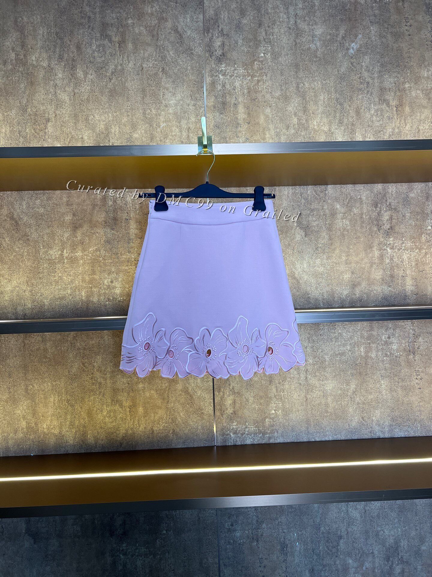 Dior Dior Hollow Embroidered Floral Skirt Size 34" / US 12 / IT 48 - 2 Thumbnail